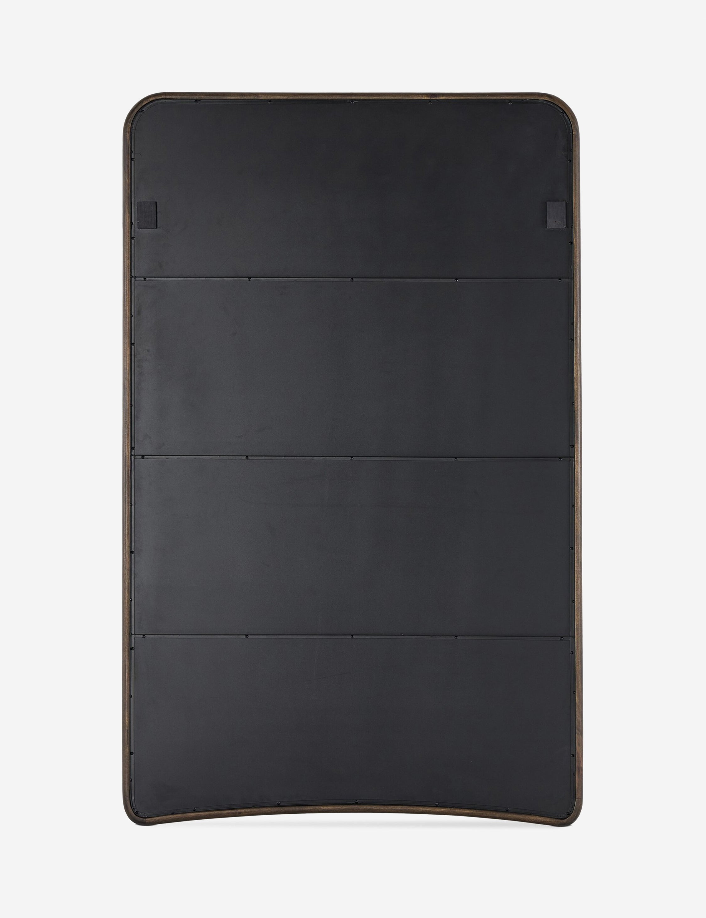 Back of the Picart arched base slim frame floor mirror