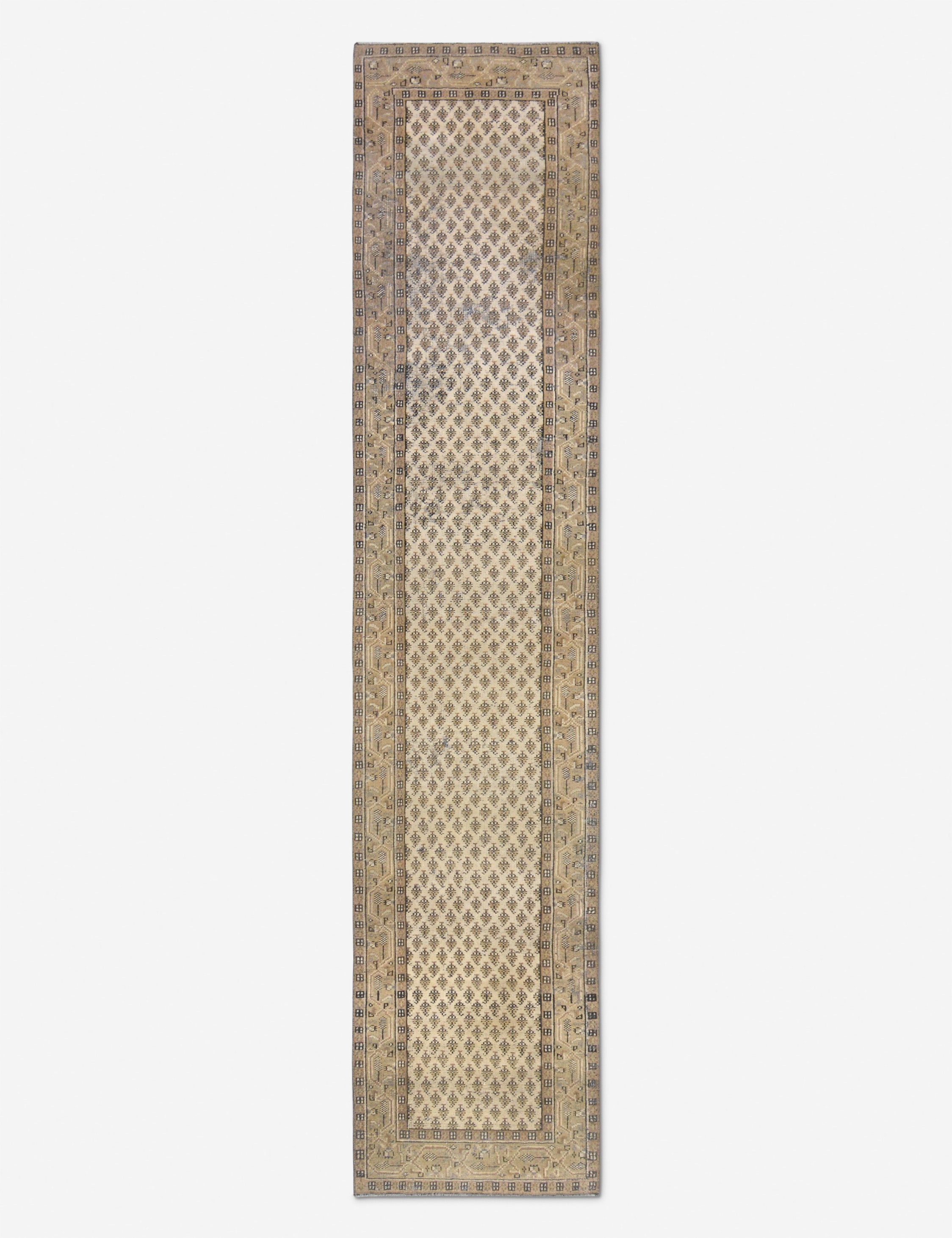 Vintage Turkish Hand-Knotted Wool Runner Rug No. 253, 2'5