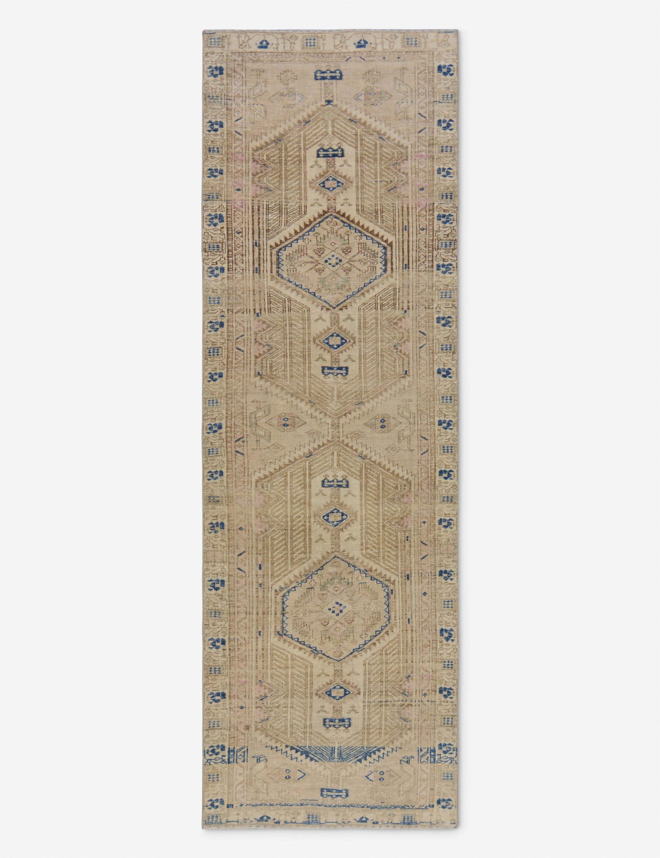 Vintage Turkish Hand-Knotted Wool Runner Rug No. 254, 3'3