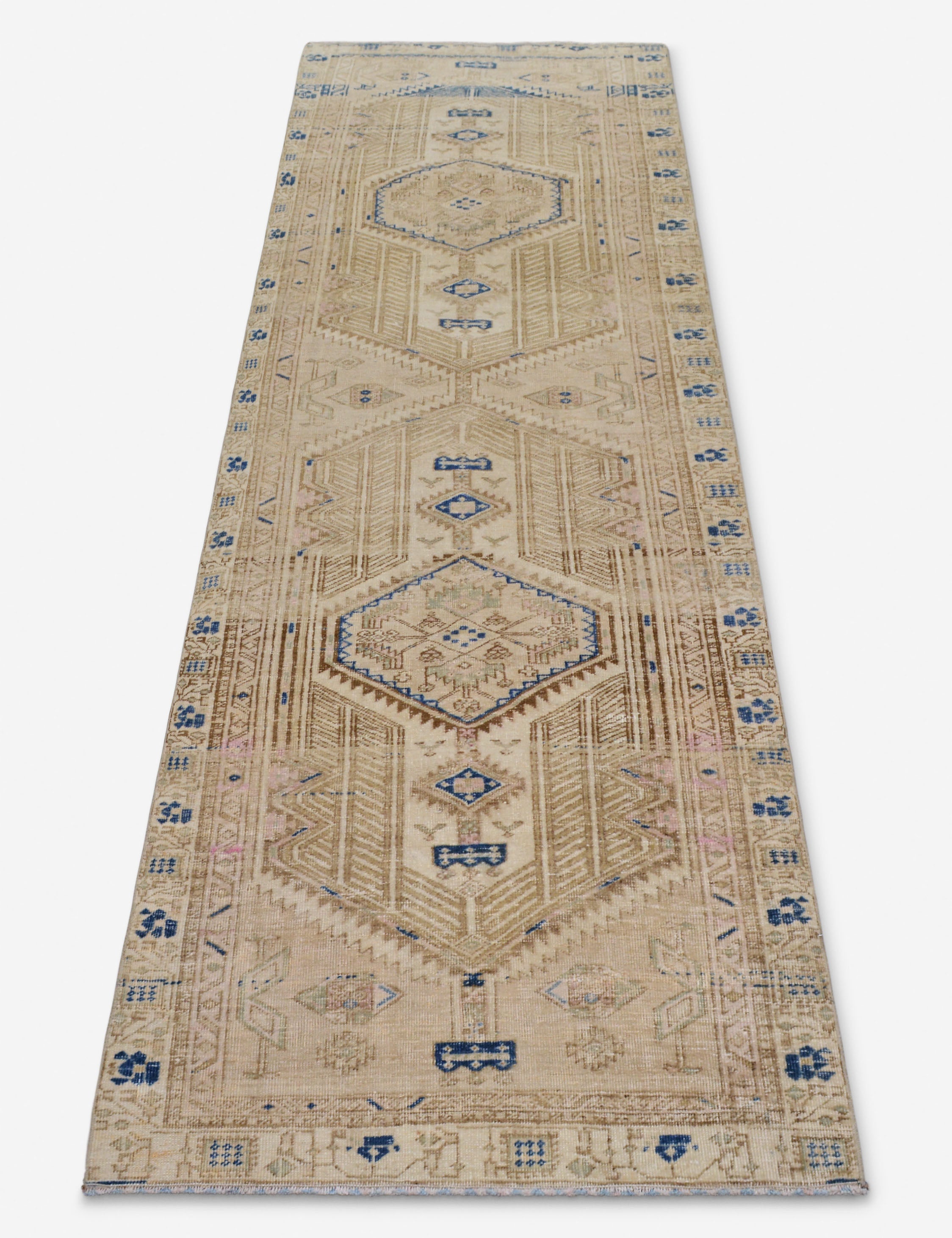 Vintage Turkish Hand-Knotted Wool Runner Rug No. 254, 3'3