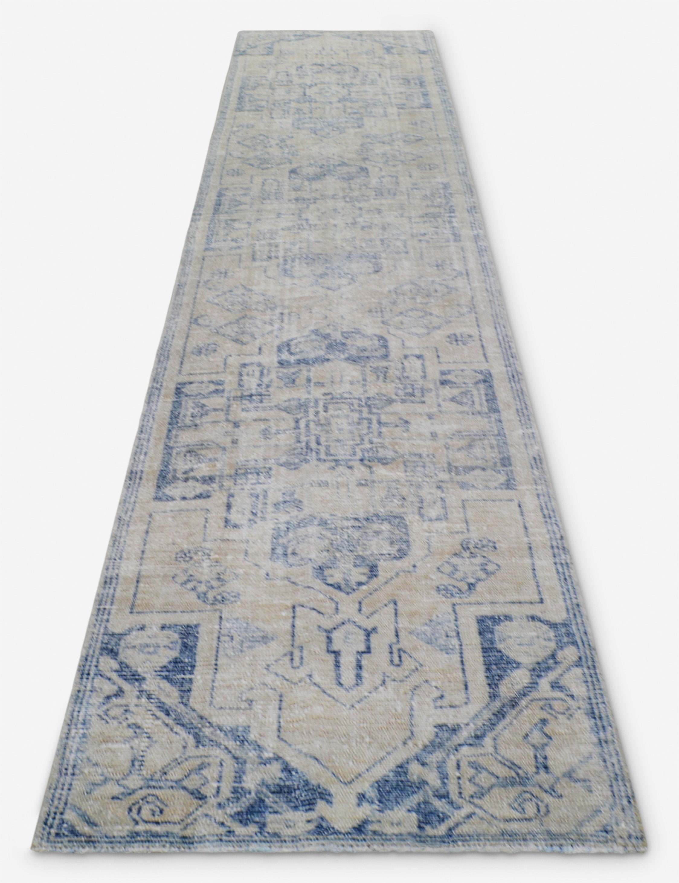 Vintage Turkish Hand-Knotted Wool Runner Rug No. 256, 2'4
