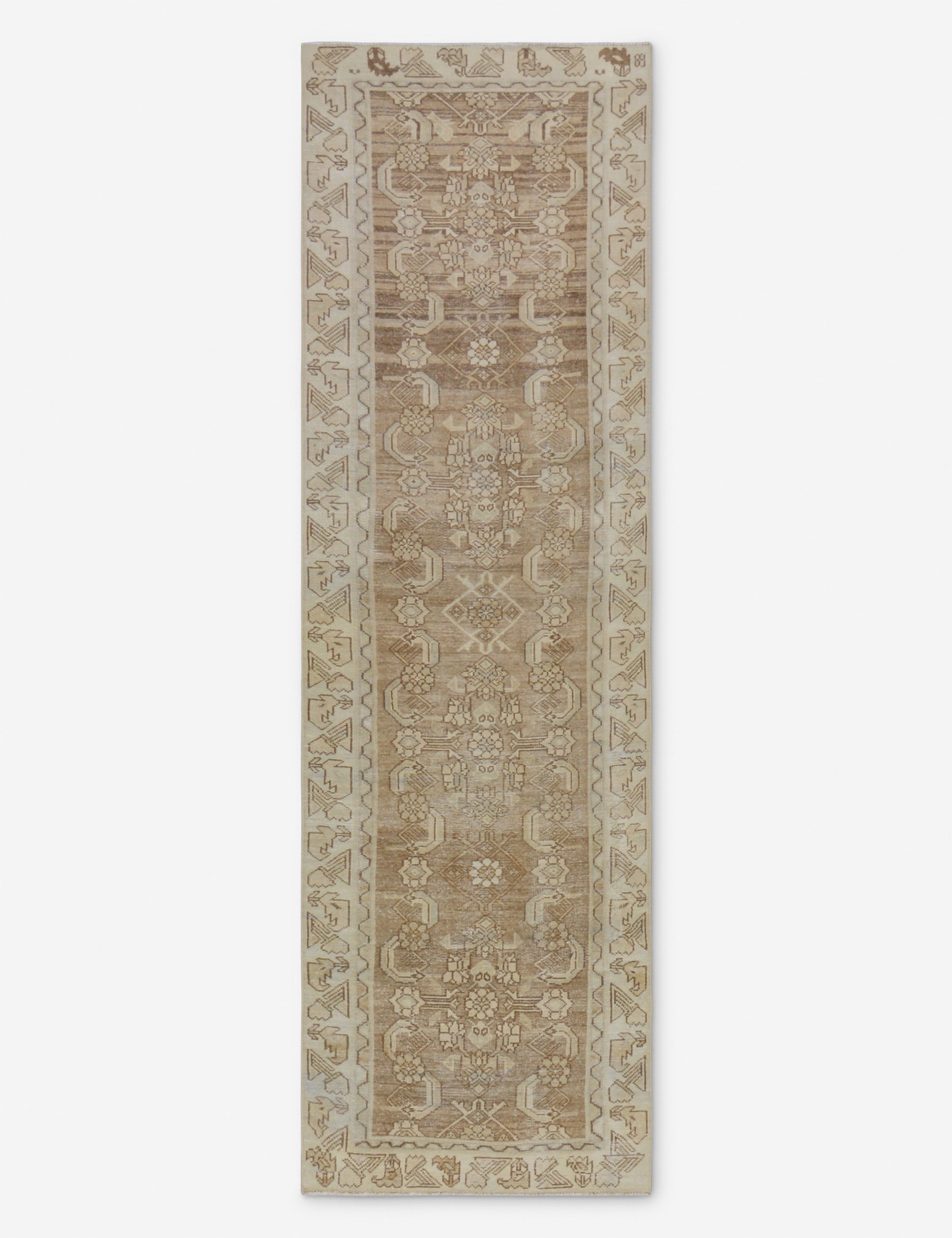 Vintage Turkish Hand-Knotted Wool Runner Rug No. 257, 2'9