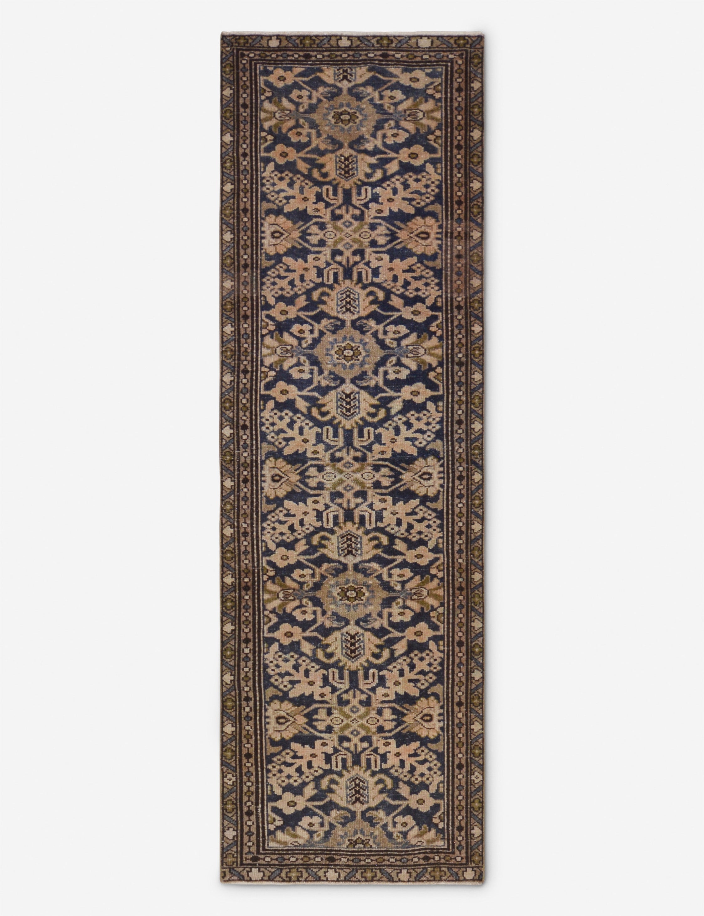 Vintage Turkish Hand-Knotted Wool Runner Rug No. 260, 2'10