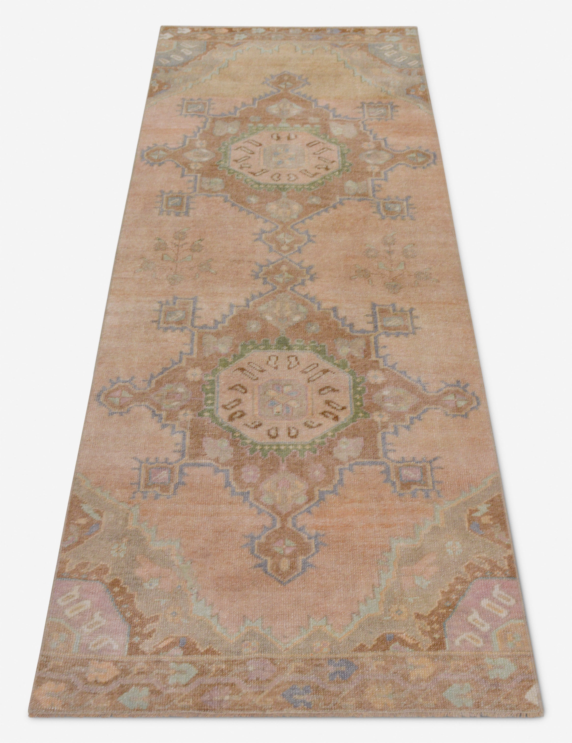 Vintage Turkish Hand-Knotted Wool Runner Rug No. 265, 3' x 8'1