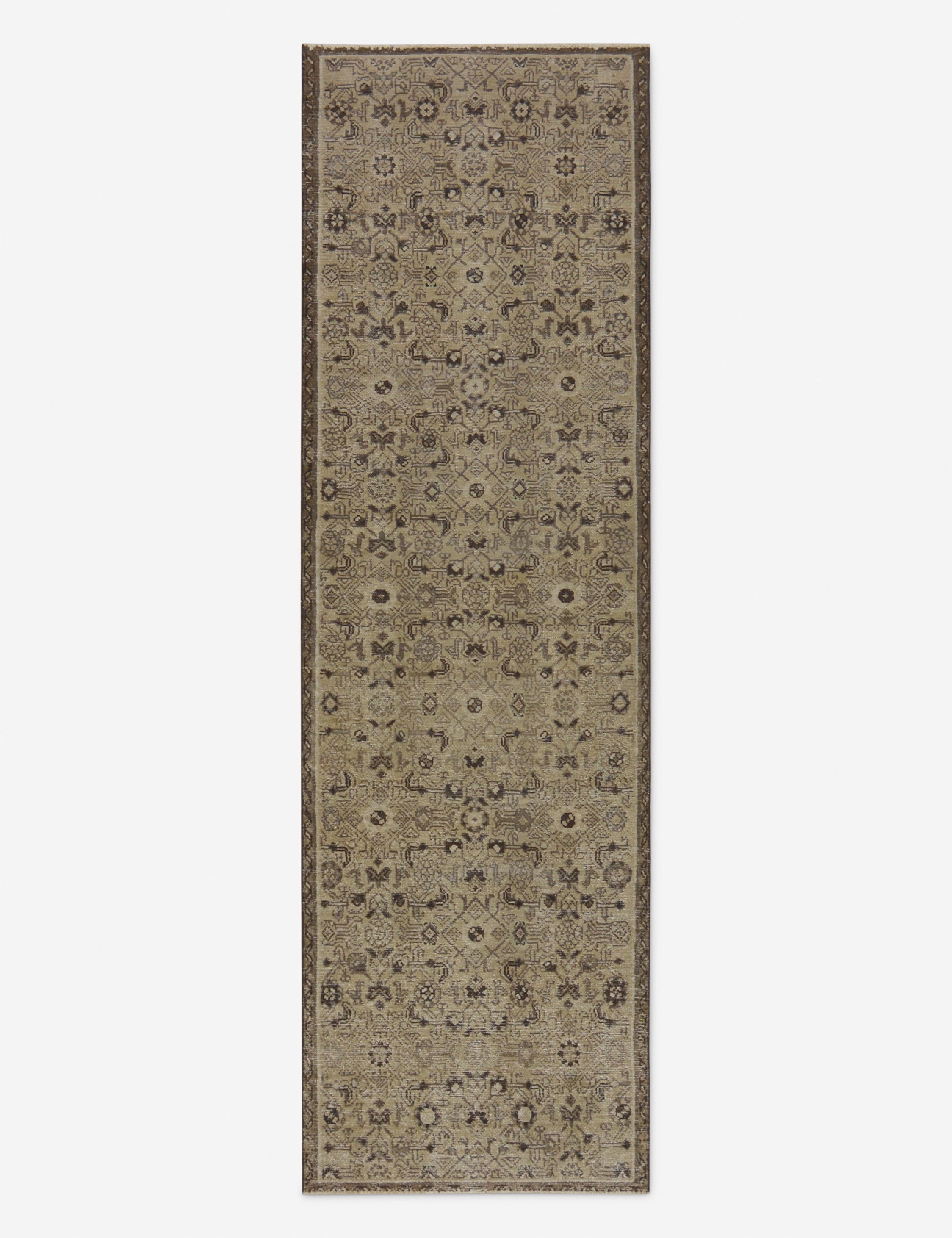Vintage Turkish Hand-Knotted Wool Runner Rug No. 266, 2'8