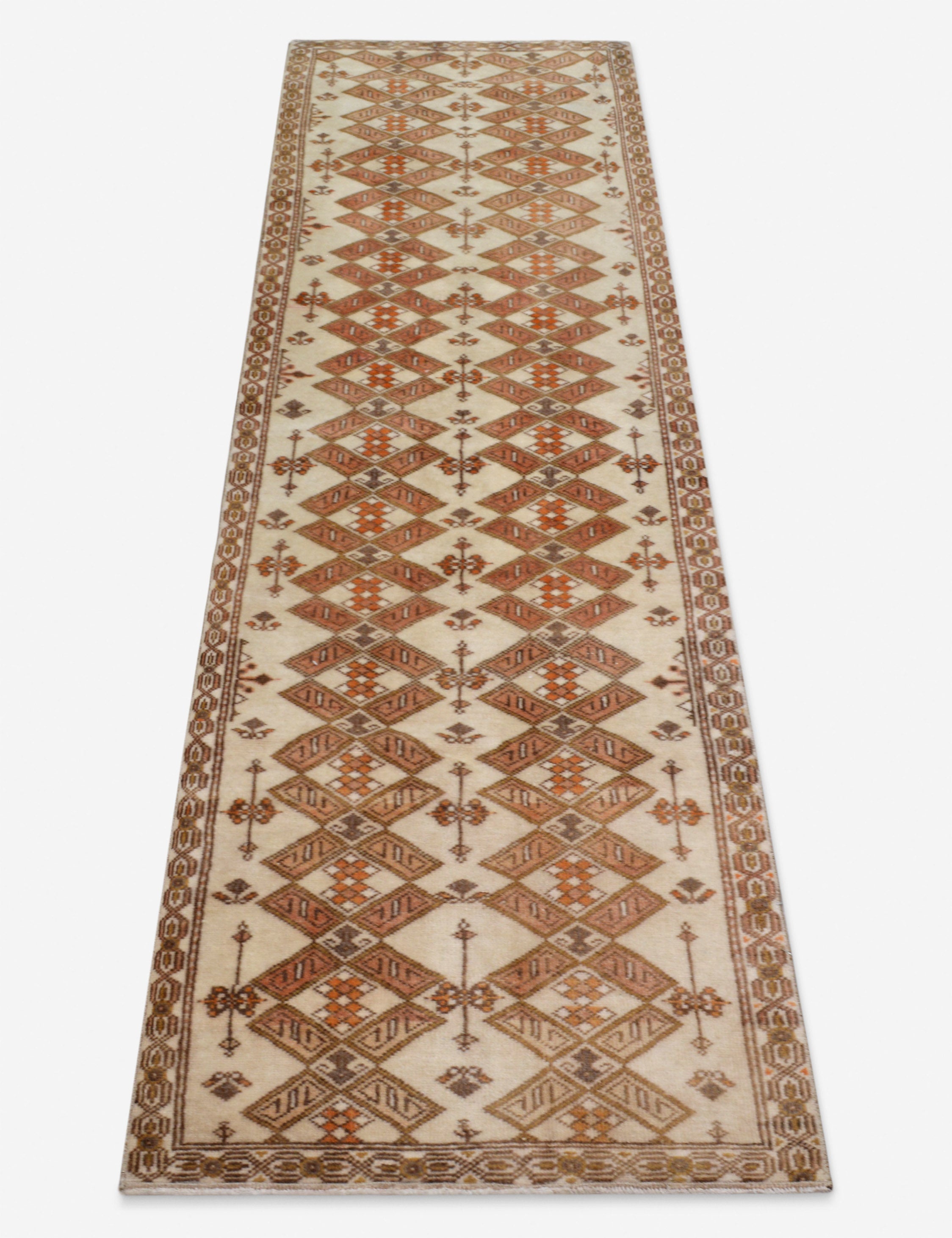 Vintage Turkish Hand-Knotted Wool Runner Rug No. 268, 2'6