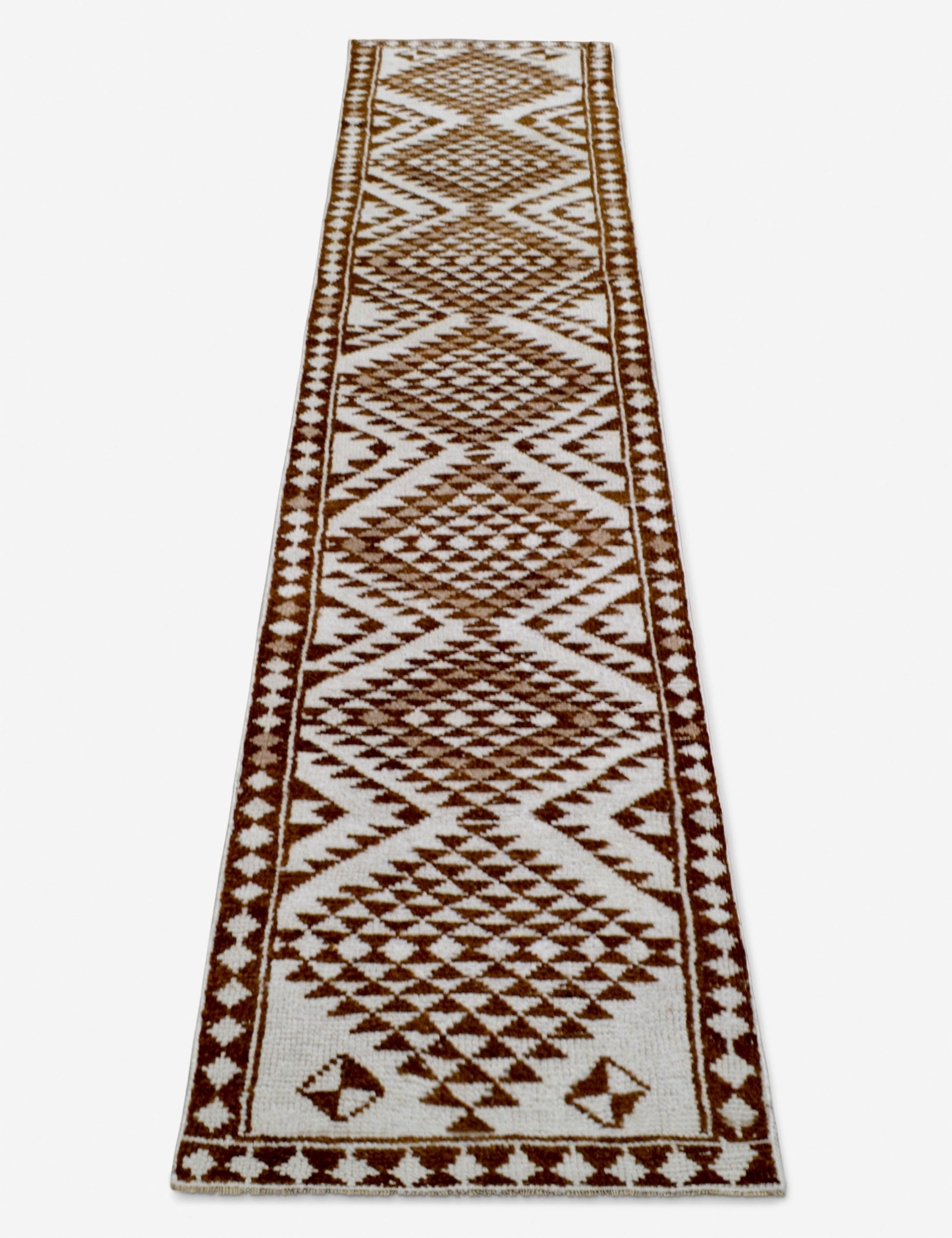Vintage Turkish Hand-Knotted Wool Runner Rug No. 269, 2'7