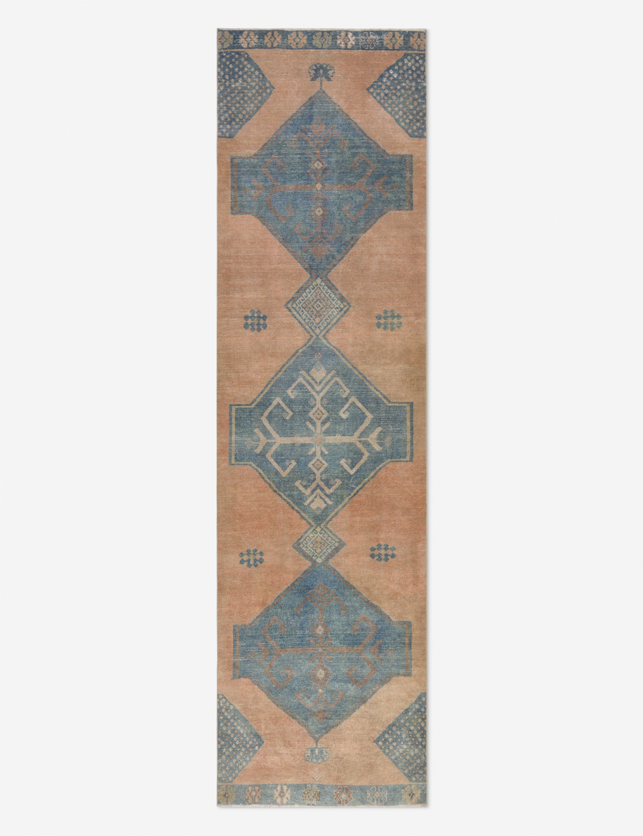 Vintage Turkish Hand-Knotted Wool Runner Rug No. 271, 3'2