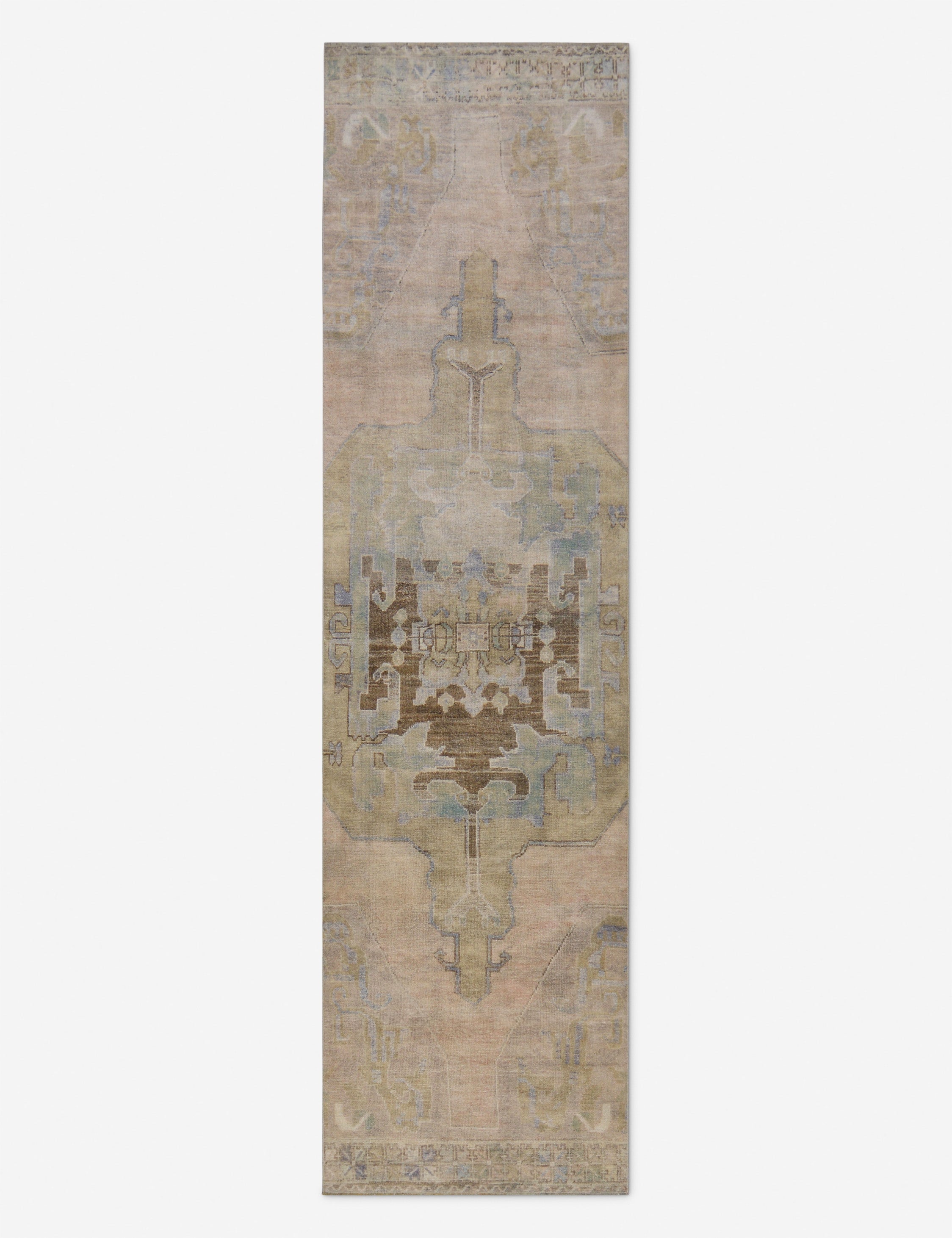 Vintage Turkish Hand-Knotted Wool Runner Rug No. 273, 3'1
