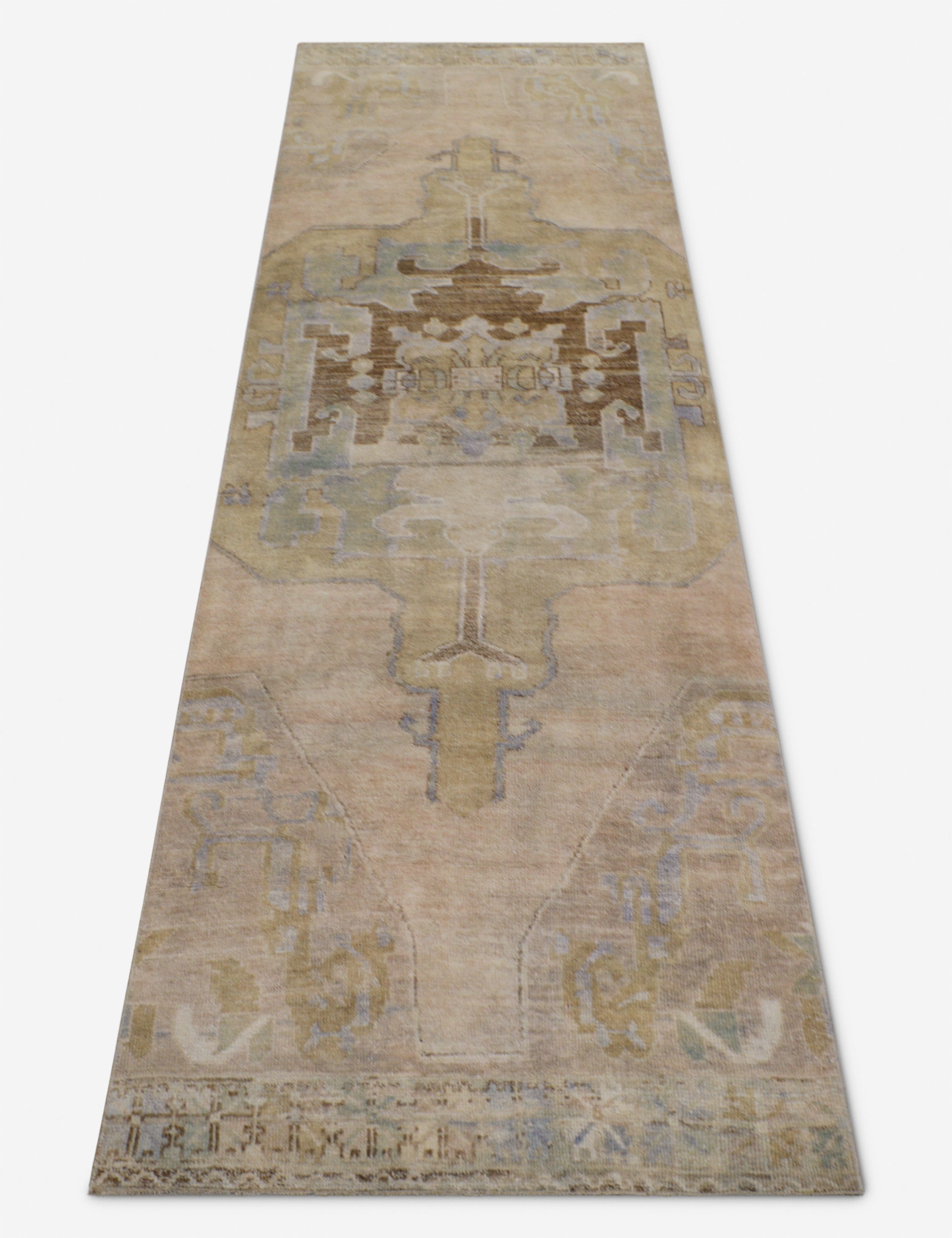 Vintage Turkish Hand-Knotted Wool Runner Rug No. 273, 3'1