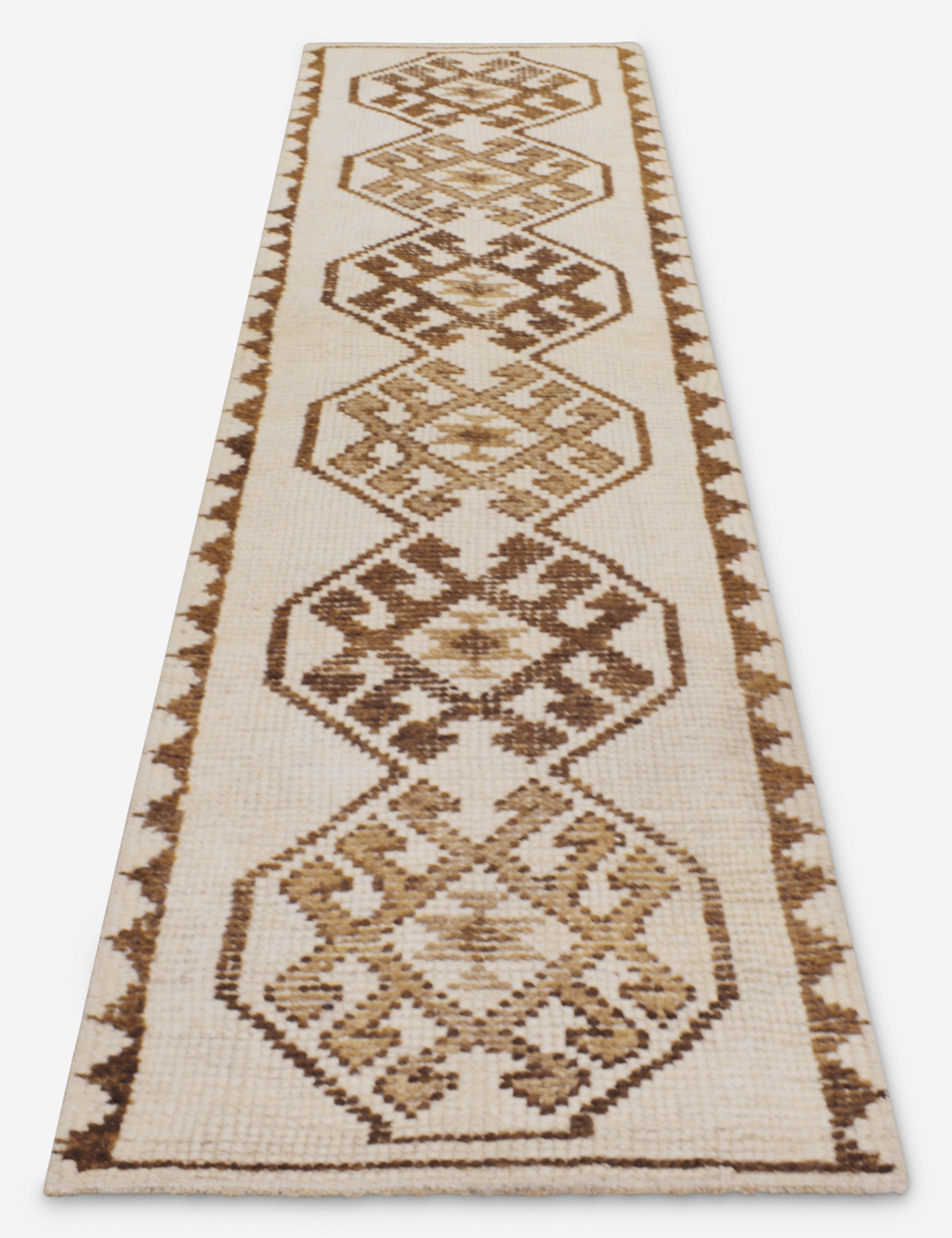 Vintage Turkish Hand-Knotted Wool Runner Rug No. 252, 2'6