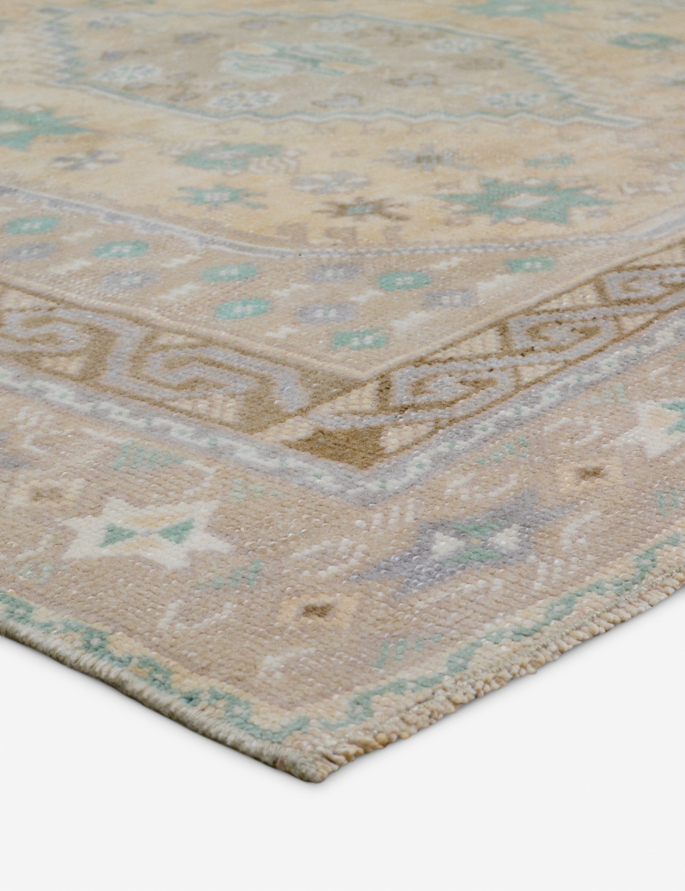 Vintage Turkish Hand-Knotted Wool Rug No. 428, 4'8