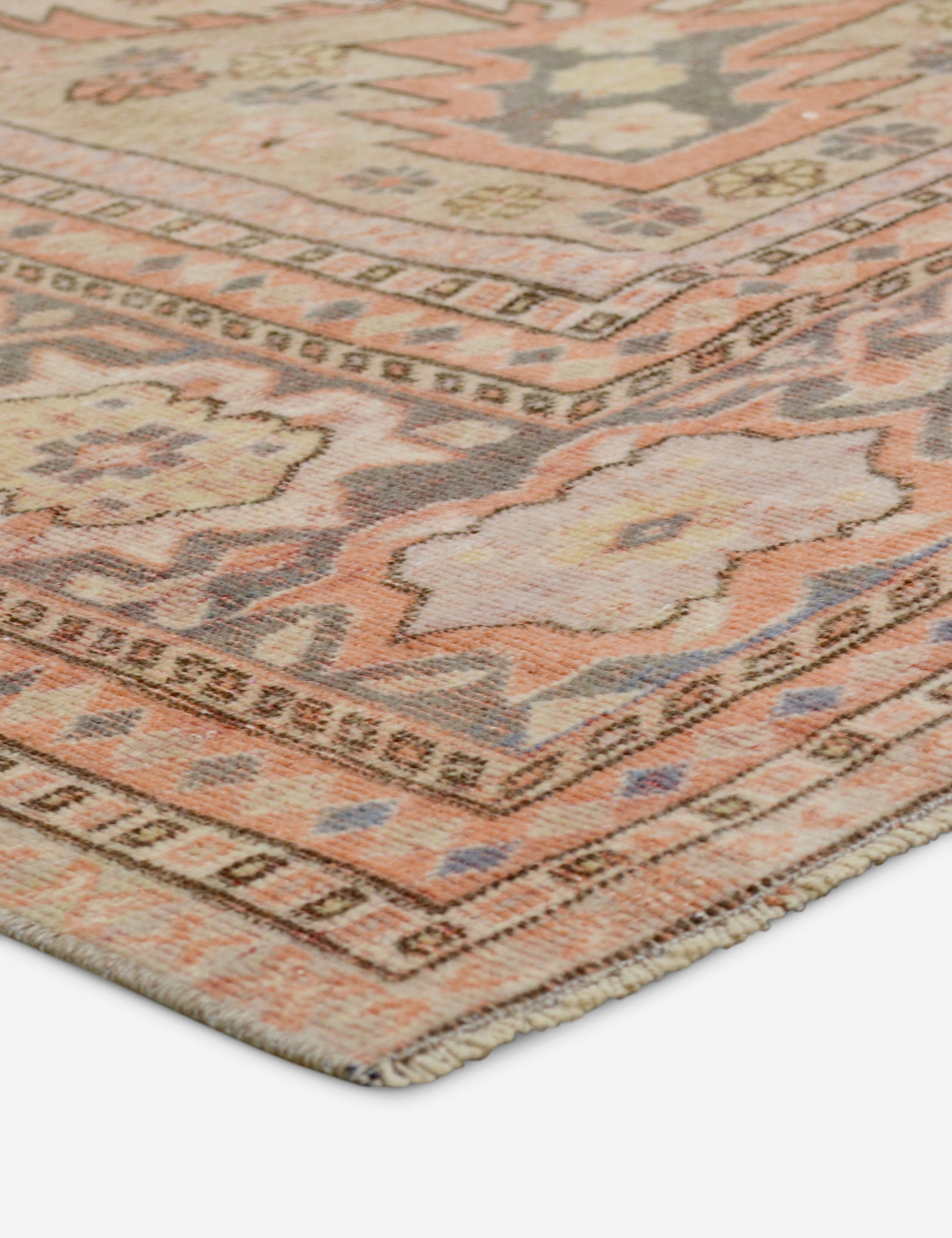 Vintage Turkish Hand-Knotted Wool Rug No. 414, 7' x 10'6