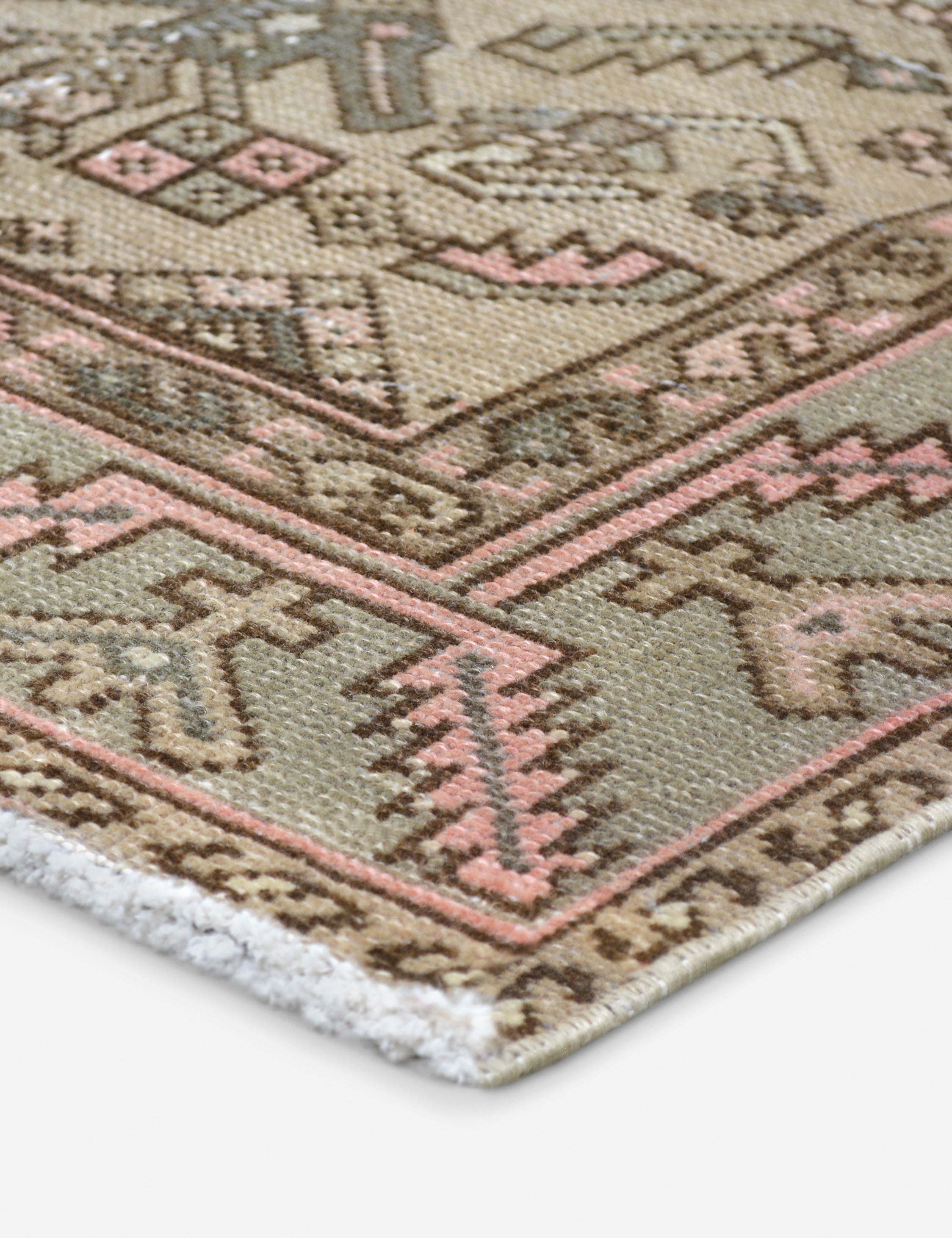 Vintage Turkish Hand-Knotted Wool Rug No. 430, 4'1