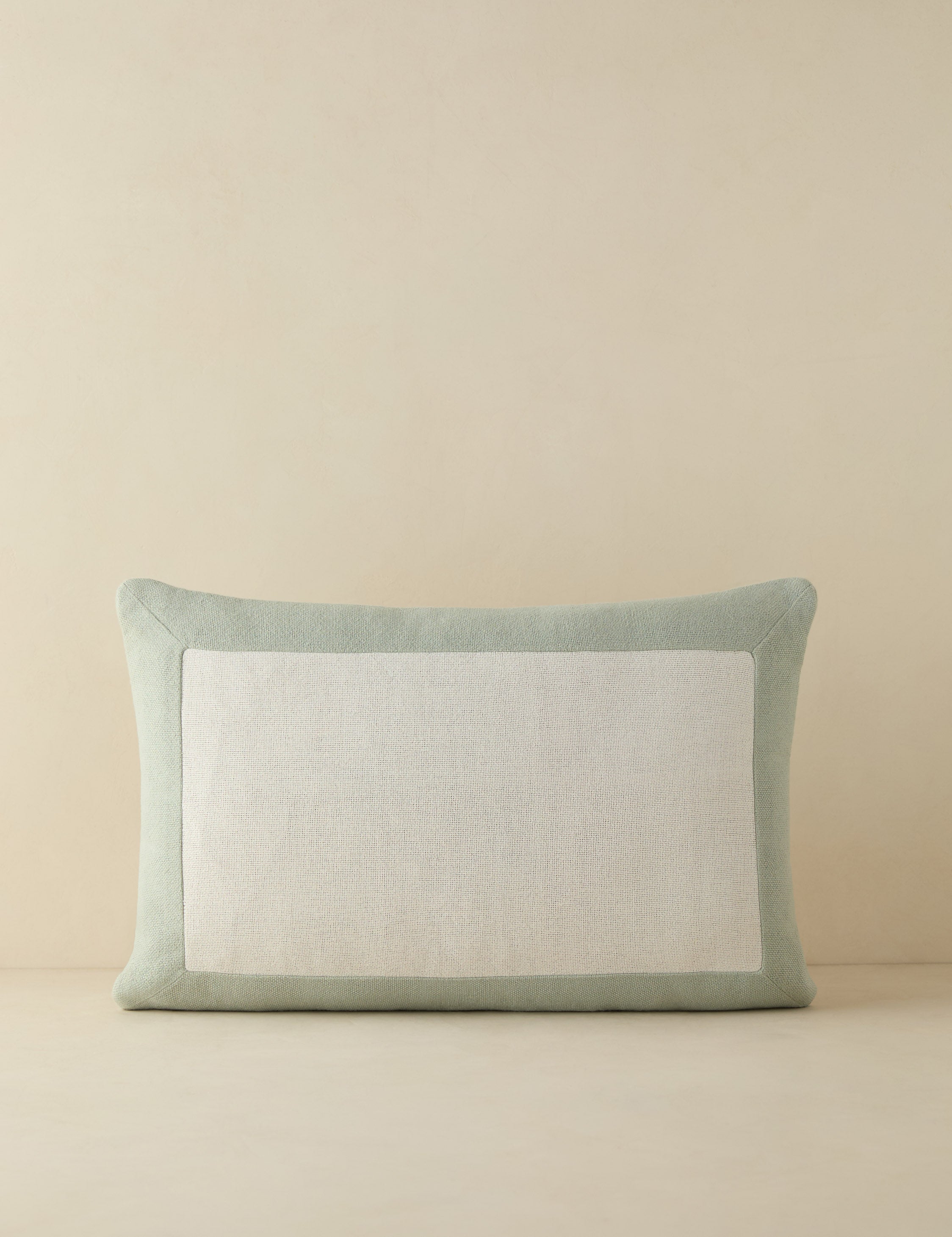 Amica color border outdoor pillow