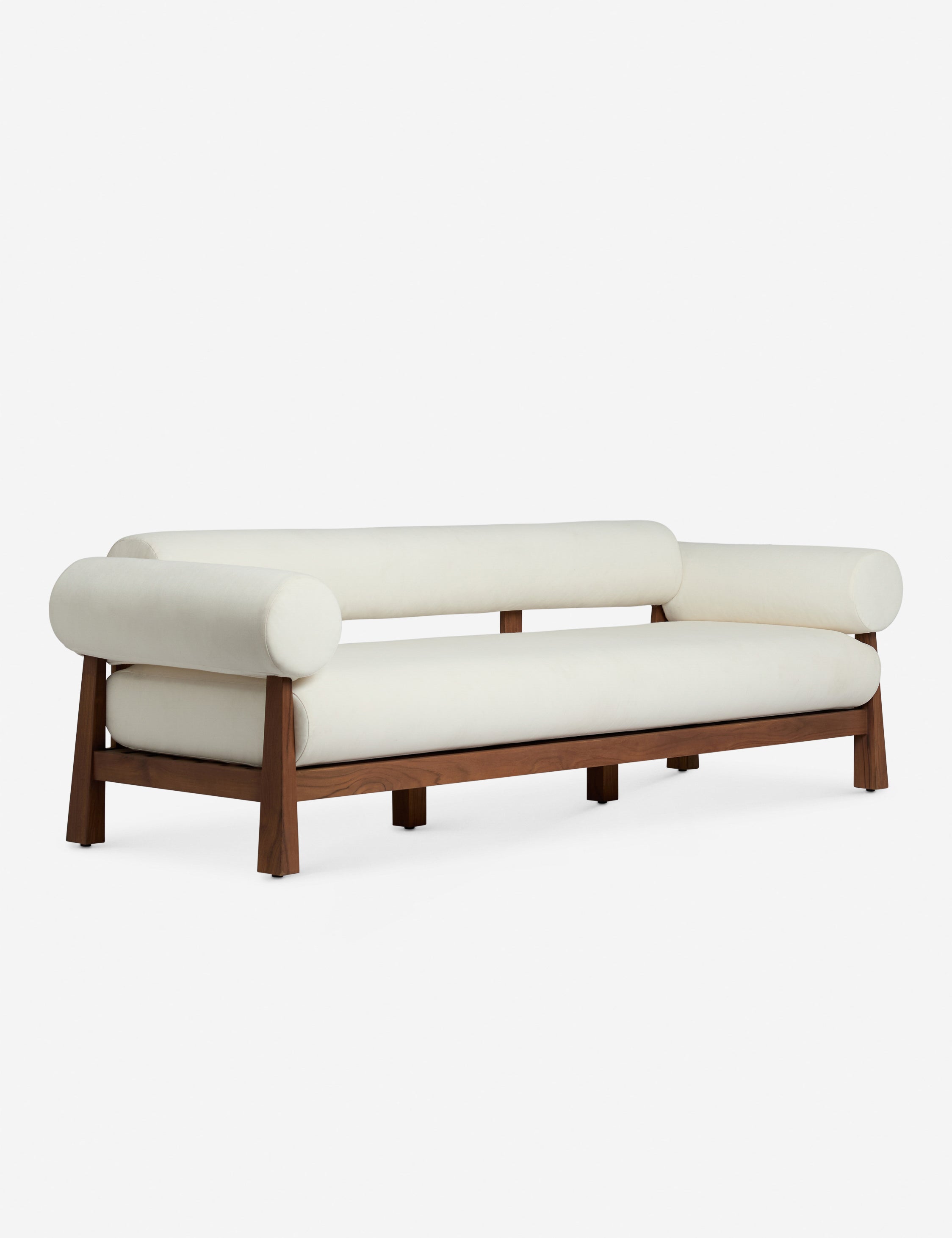 Bassano modern teak frame outdoor sofa