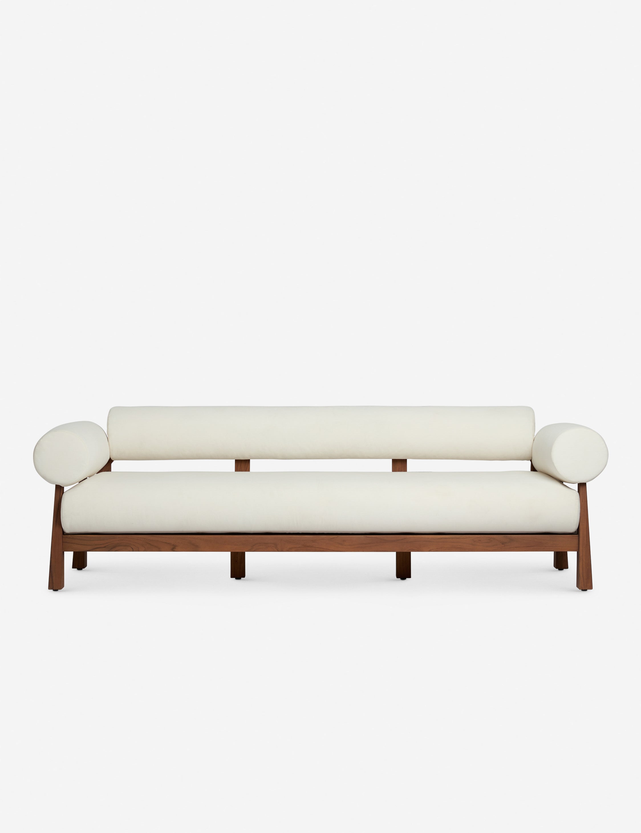 Bassano modern teak frame outdoor sofa