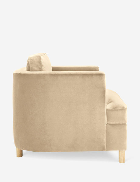 #color::brie-classic-velvet | Side of the Belmont Brie beige velvet accent chair