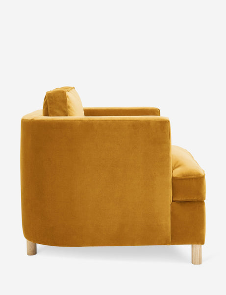 #color::goldenrod-plush-velvet | Side of the Belmont goldenrod velvet accent chair