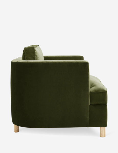 #color::jade | Side of the Belmont Jade green velvet accent chair