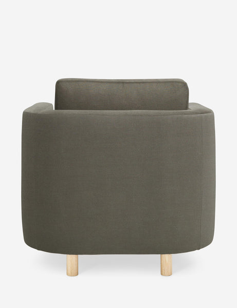 #color::Loden | Back of the Belmont Loden gray accent chair