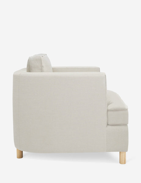 #color::natural | Side of the Belmont Natural linen accent chair