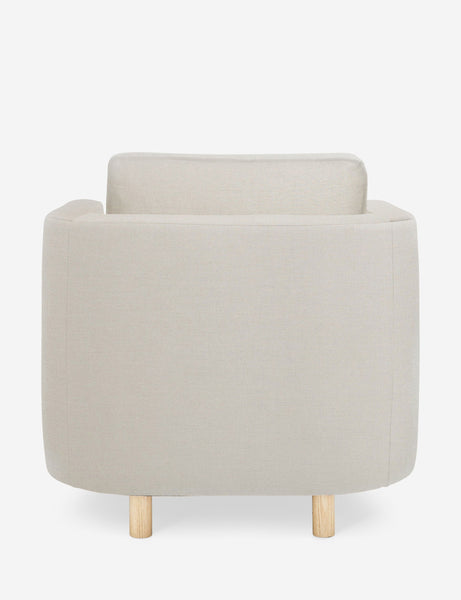 #color::natural | Back of the Belmont Natural linen accent chair