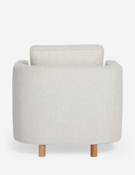 #color::taupe-boucle | Back of the Belmont Taupe boucle accent chair