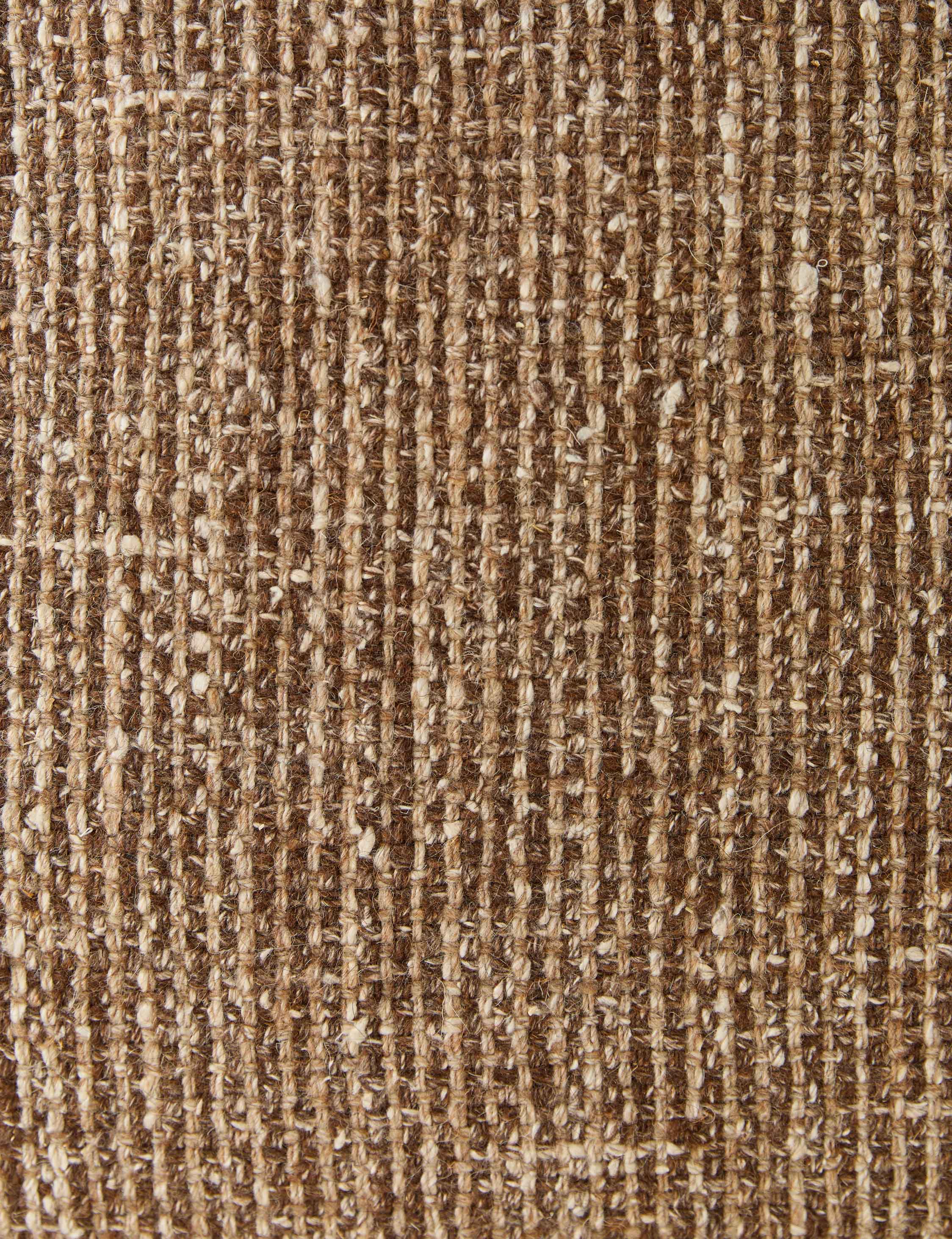 Close up of the material of the Enzi tactile tweed pillow by Aimee Song
