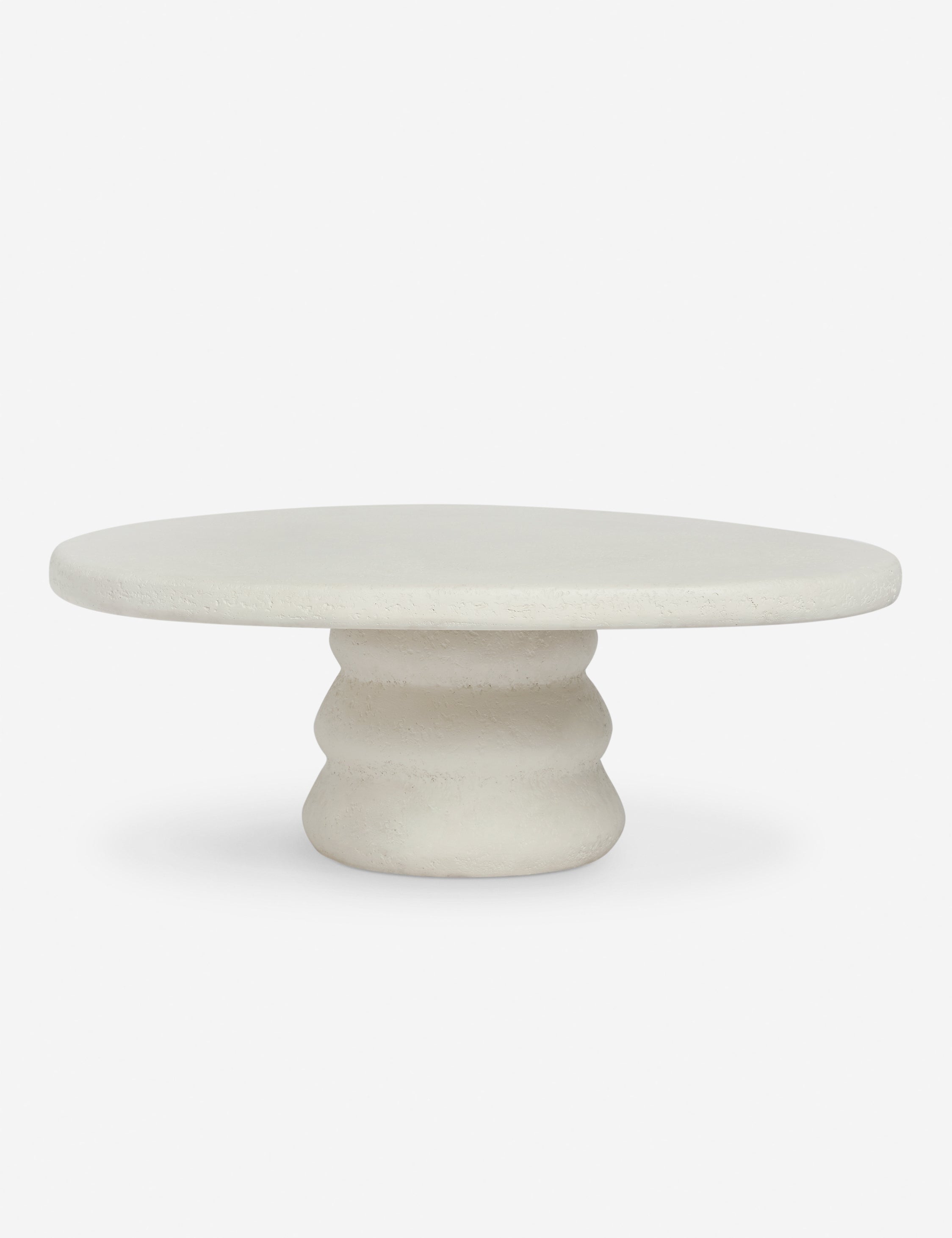 Hannu modern round fibercement coffee table by Aimee Song
