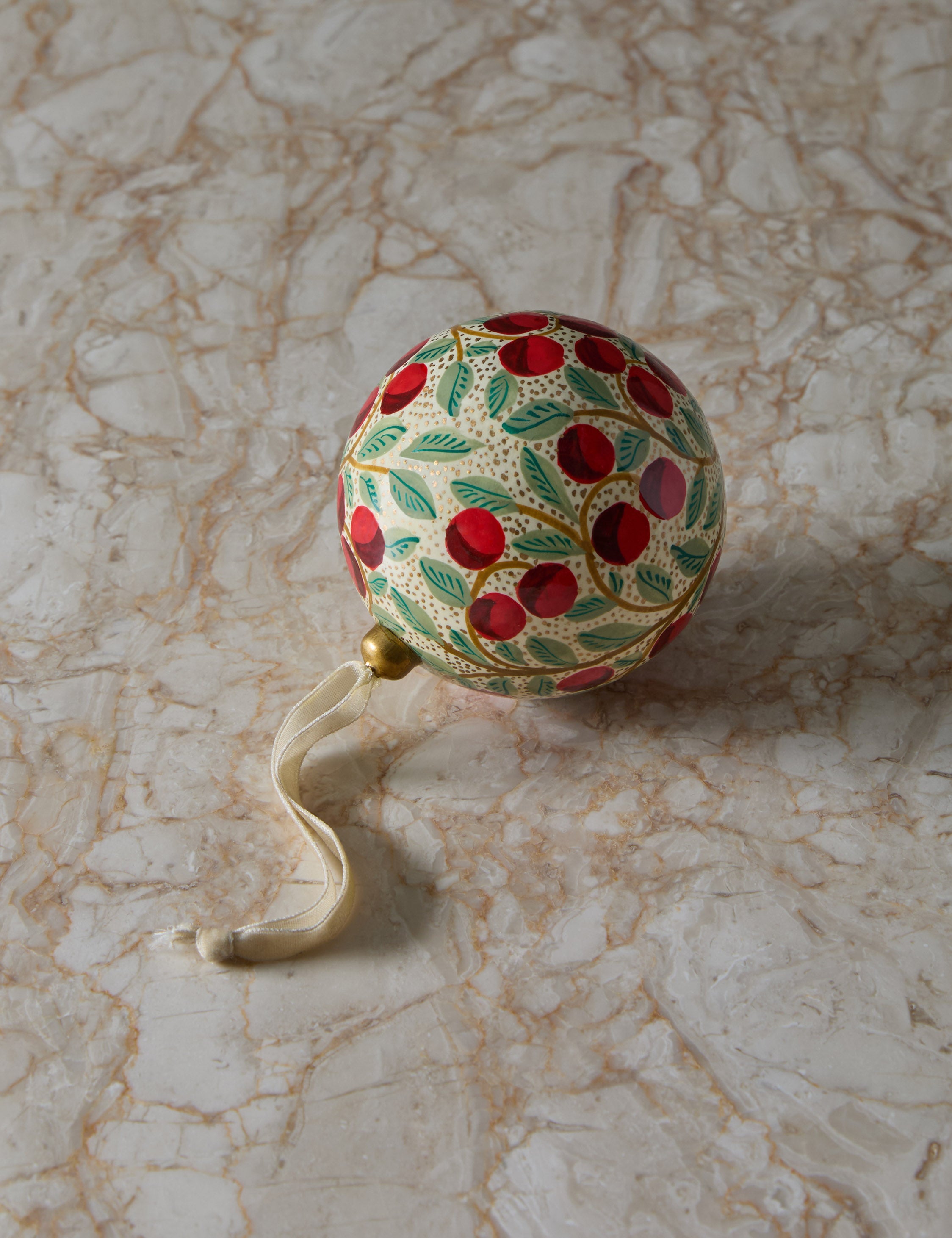 Joelle paper mache ornament