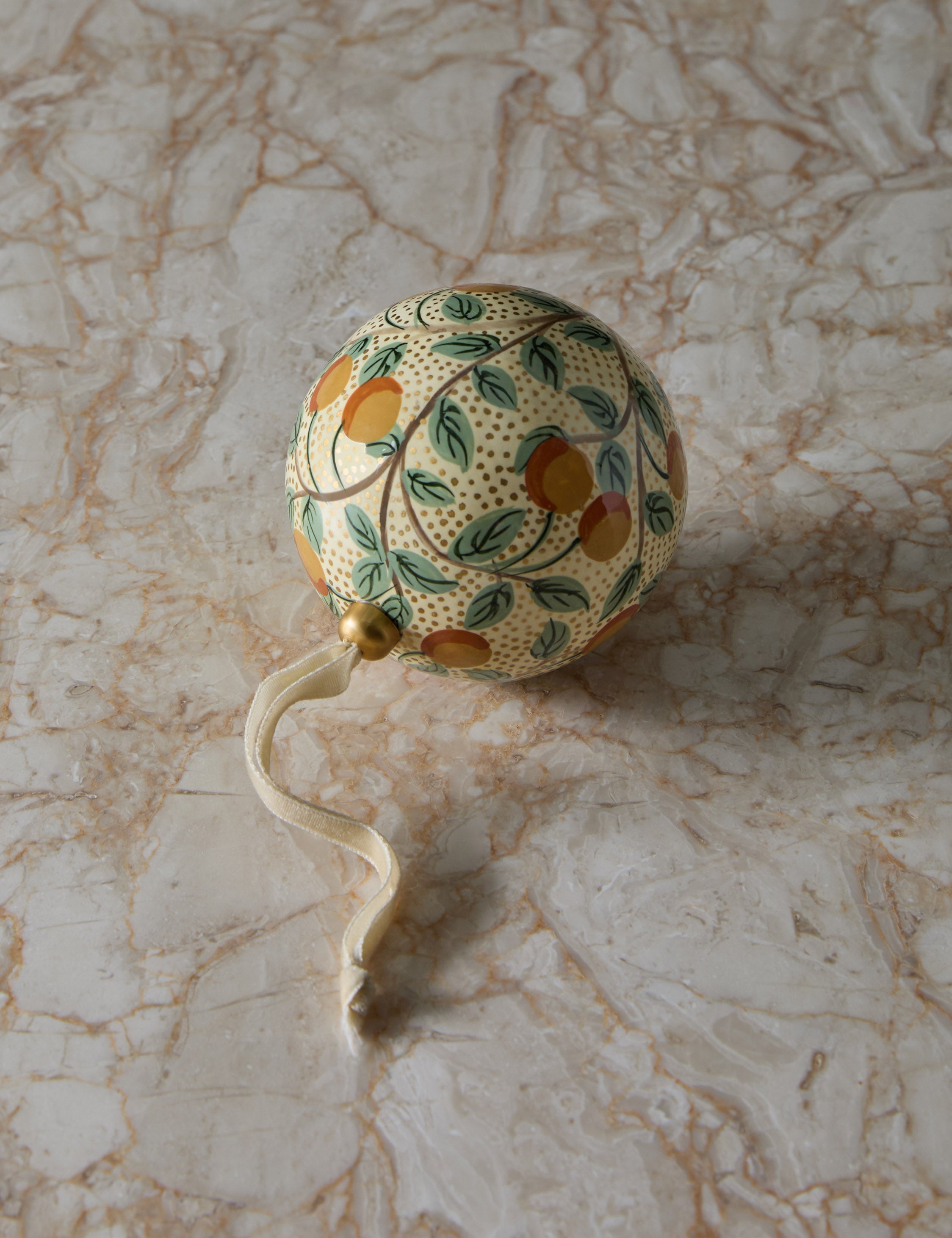 Joelle paper mache ornament
