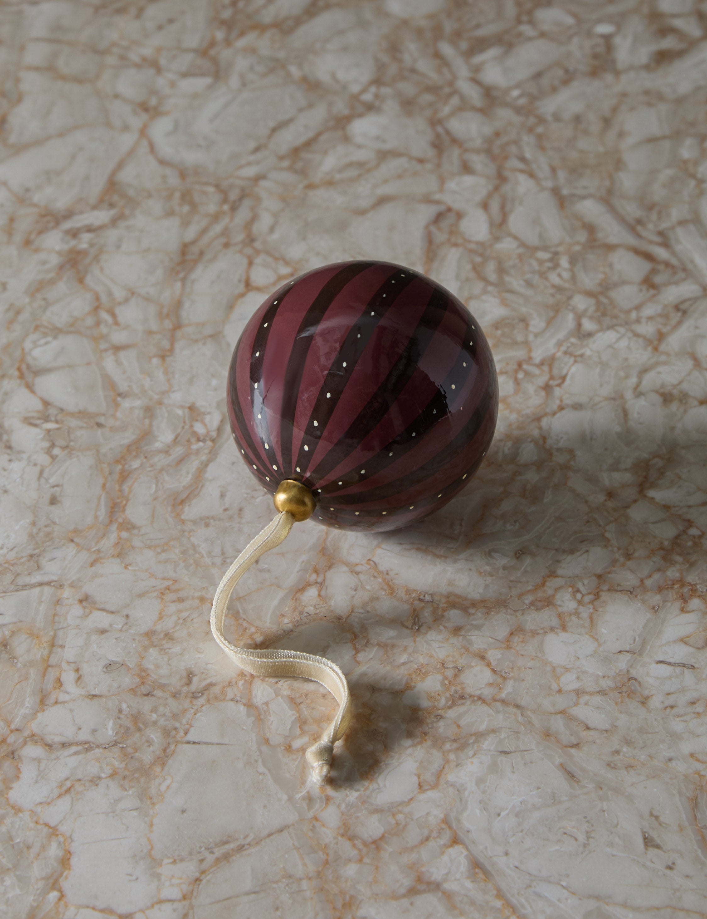Joelle paper mache ornament