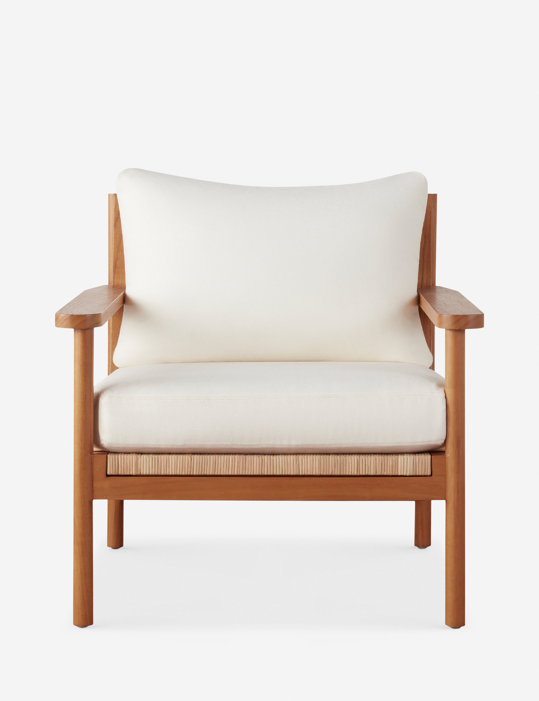 Jutta woven can back accent chair.