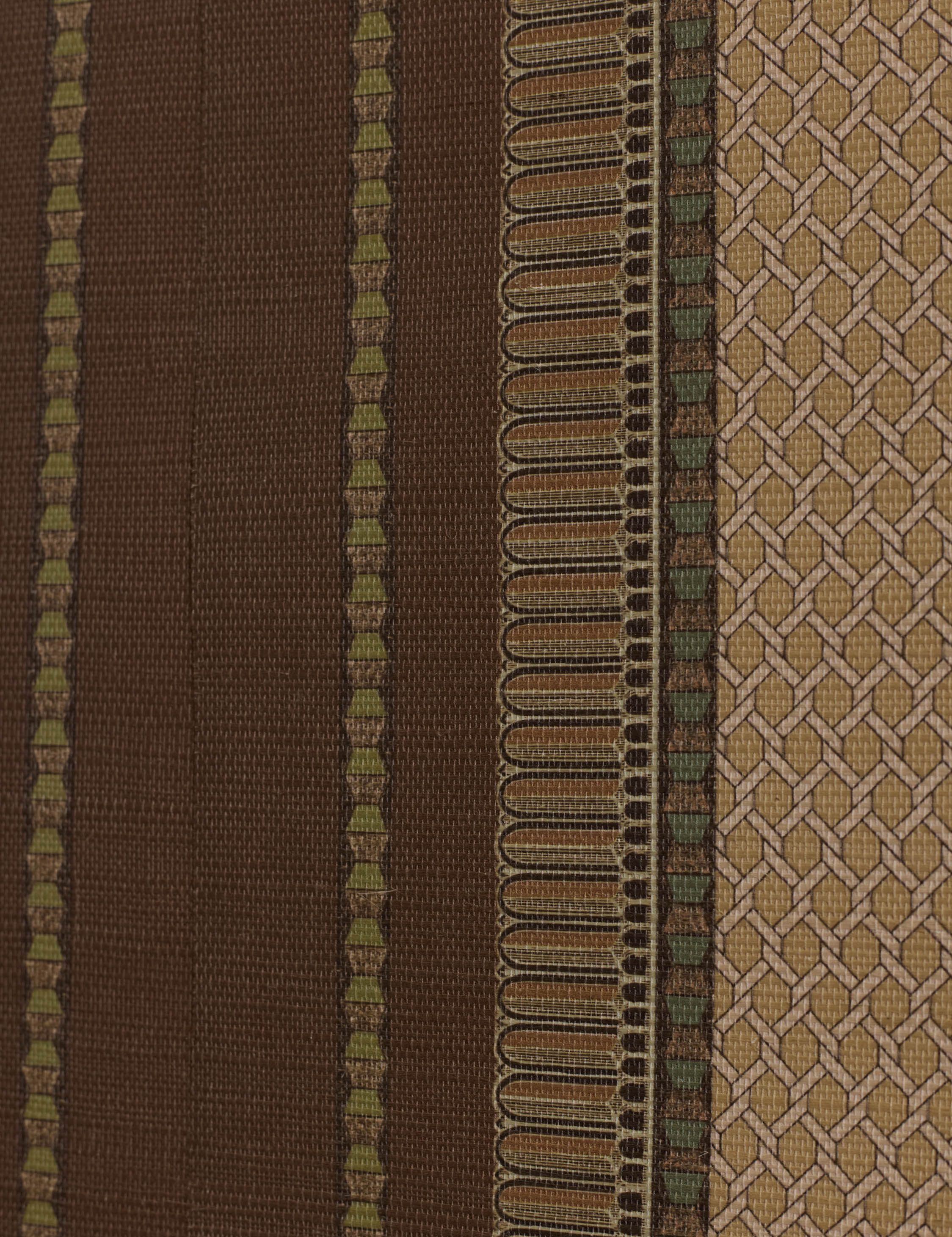 Close up of the Lansbury Grasscloth Wallpaper Mural by Jake Arnold