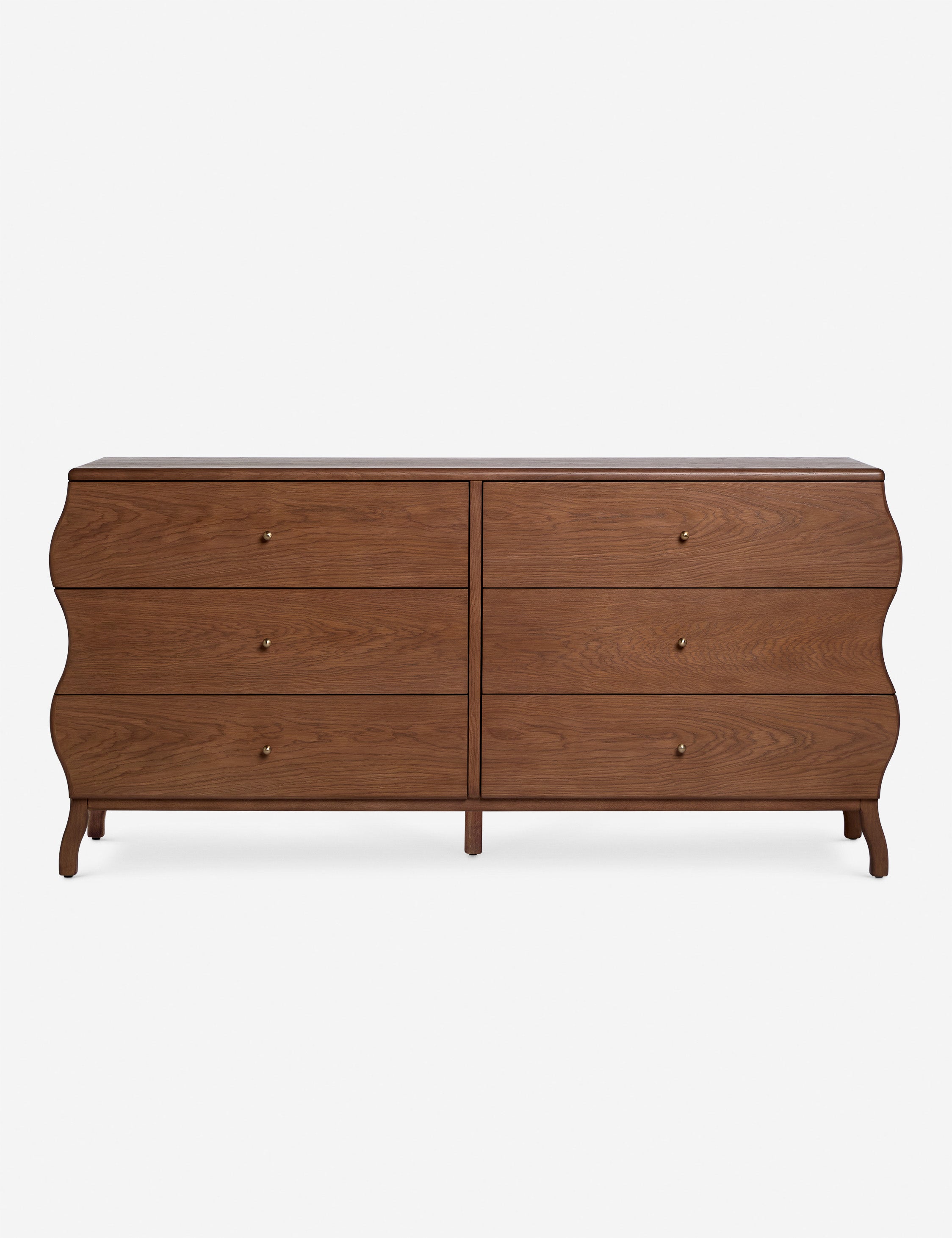 Lasya wavy silhouette six drawer dresser