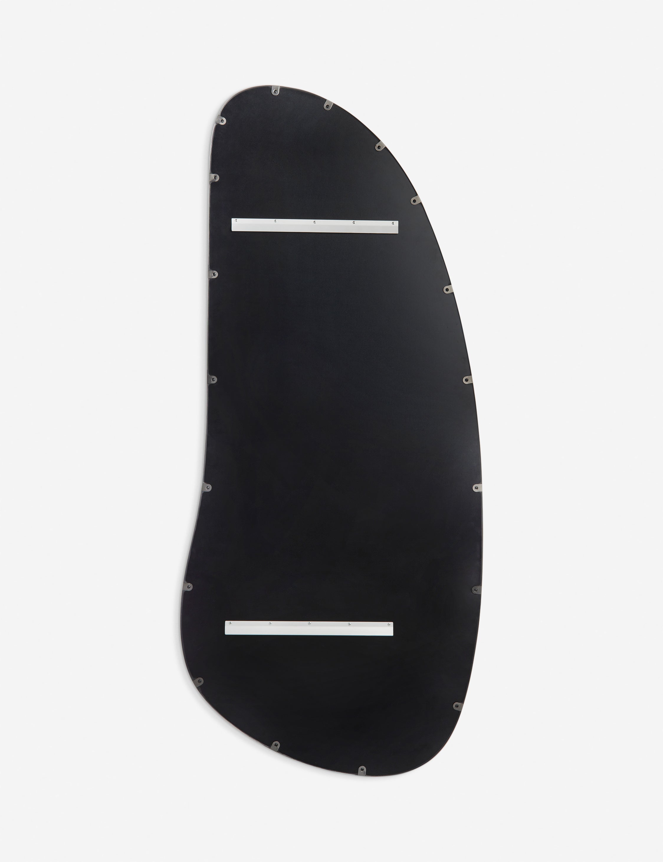 Back of the Leganza slim frame organic silhouette full length mirror by Aimee Song