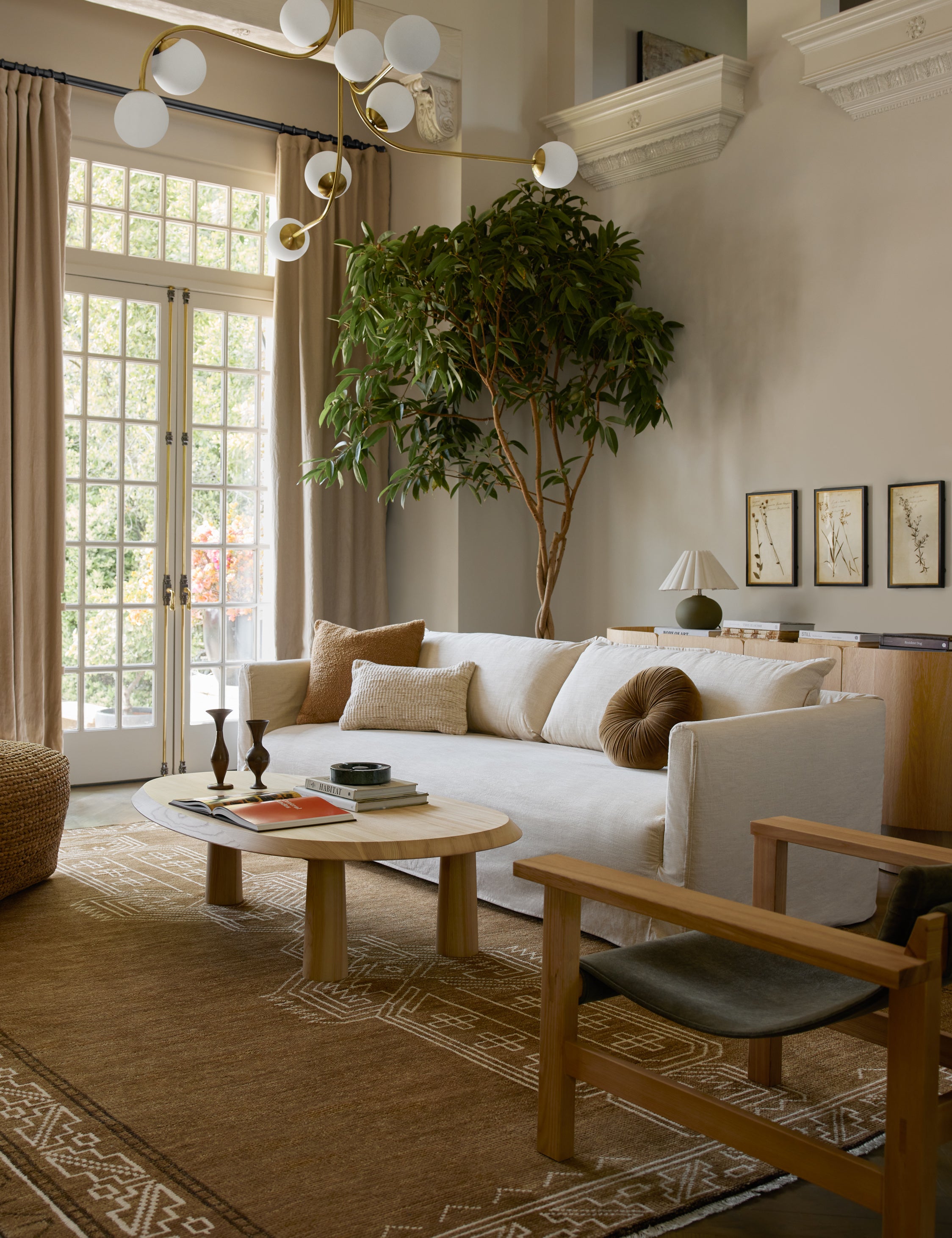 Seton Slipcover Sofa : Sage Linen