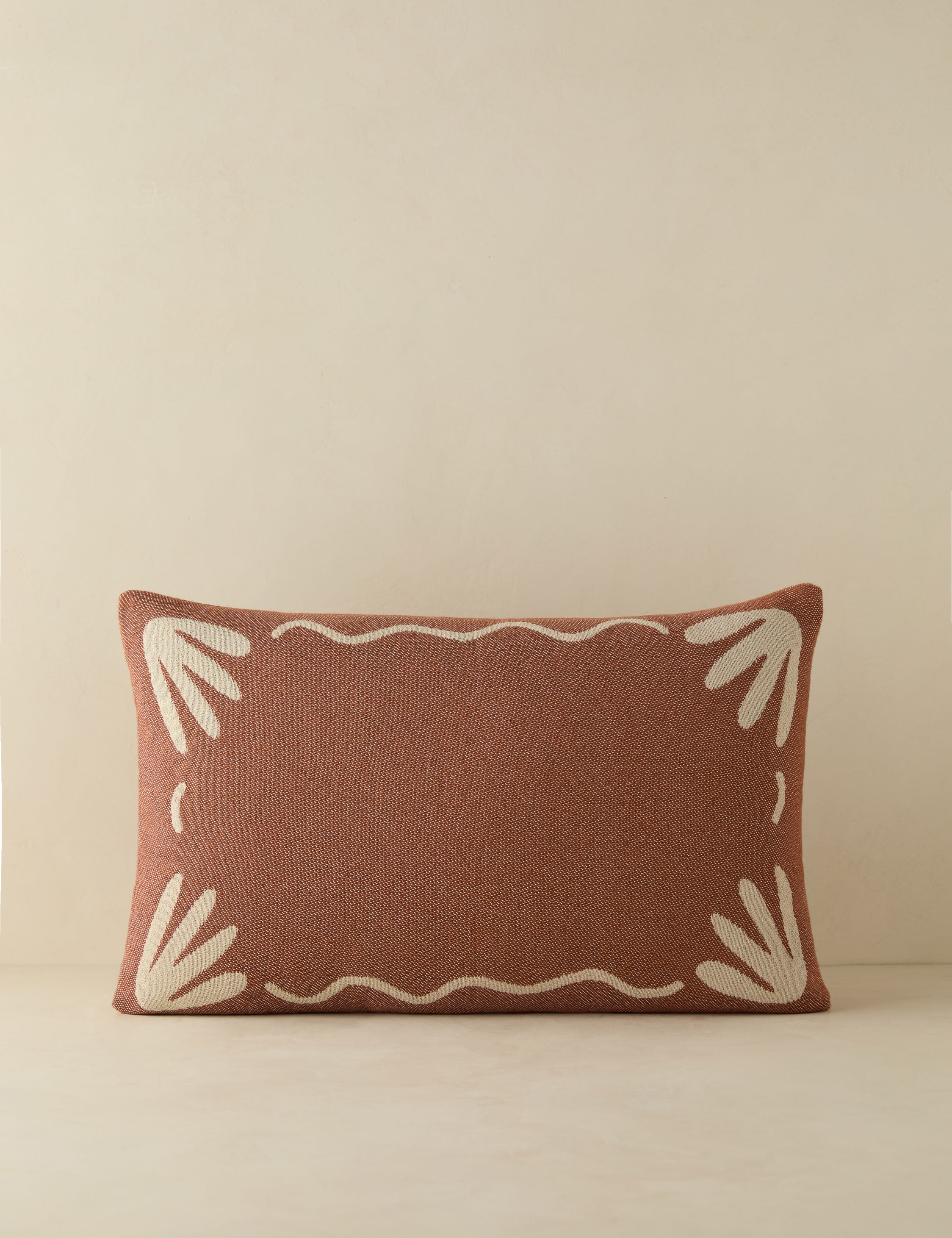 Lovett minimalist border design indoor / outdoor pillow by Sarah Sherman Samuel