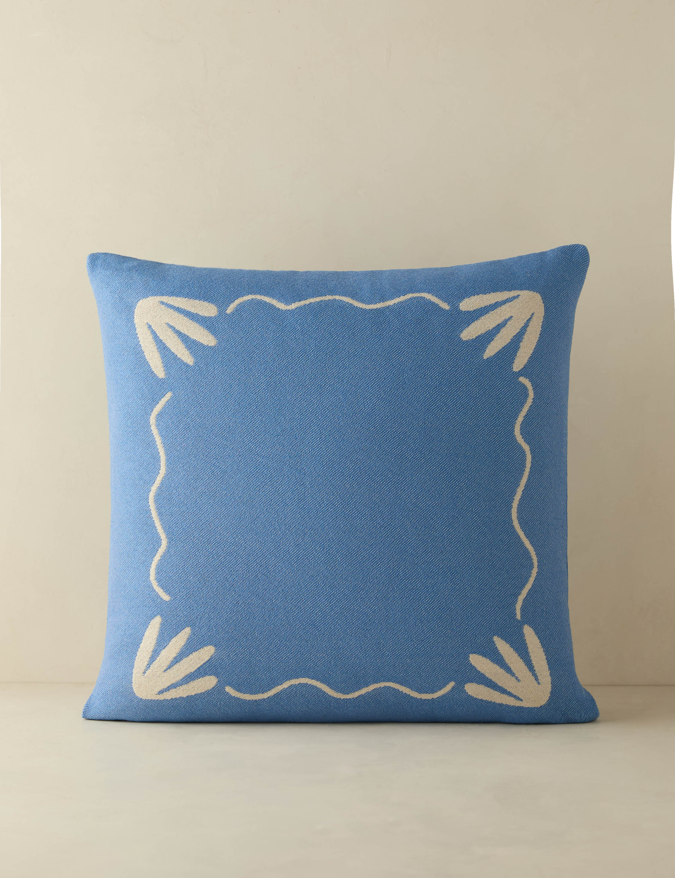 Lovett minimalist border design indoor / outdoor pillow by Sarah Sherman Samuel
