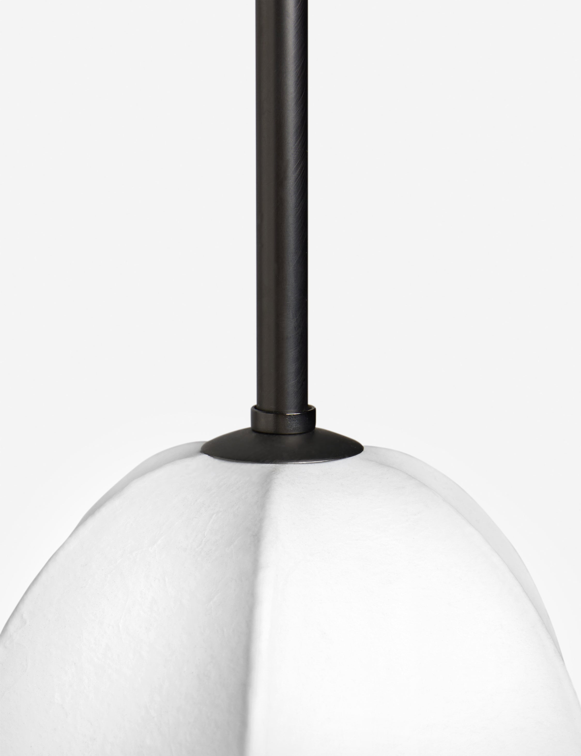 Close up of the Luneth stacked lantern shade pendant light by Aimee Song