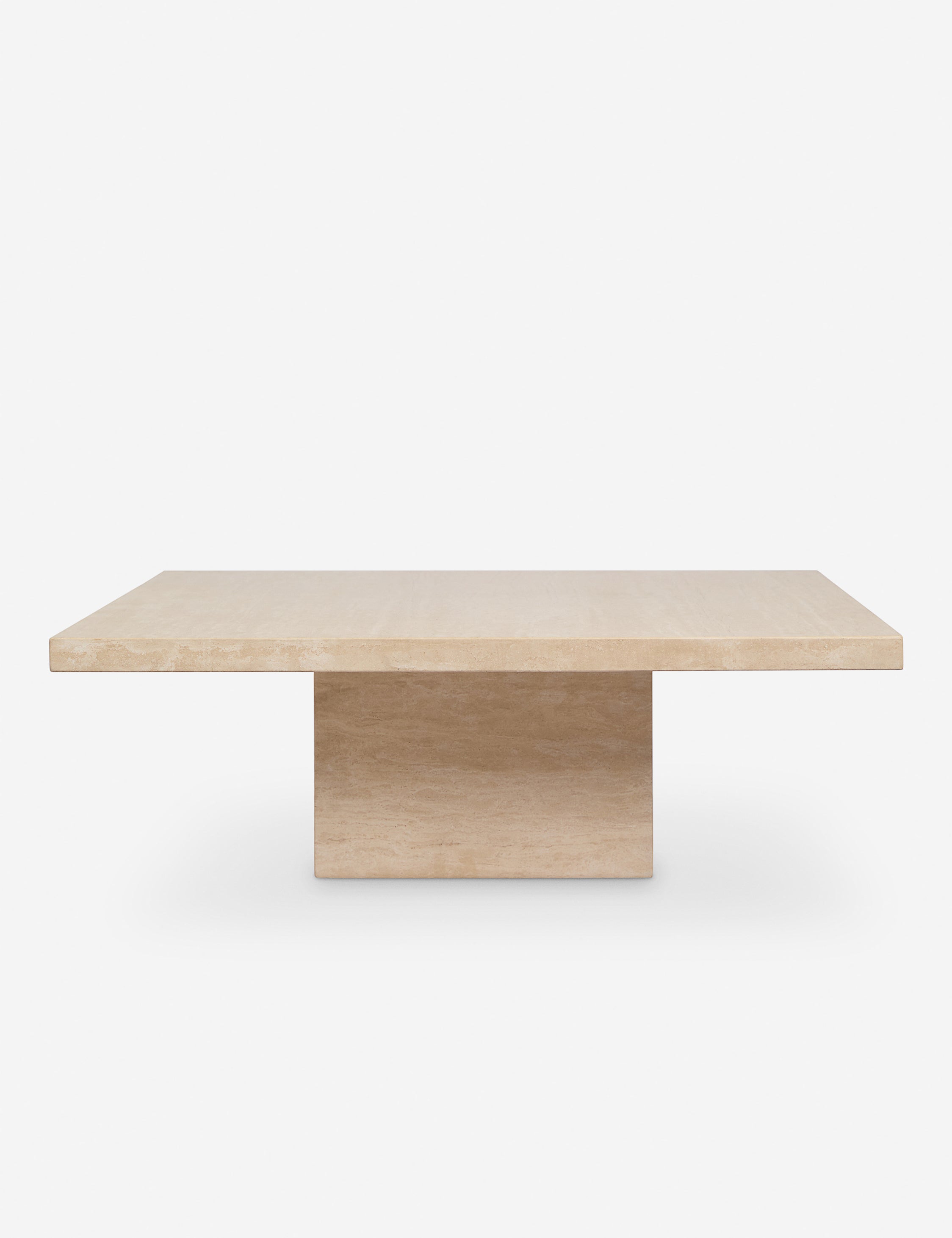 Mars square travertine coffee table