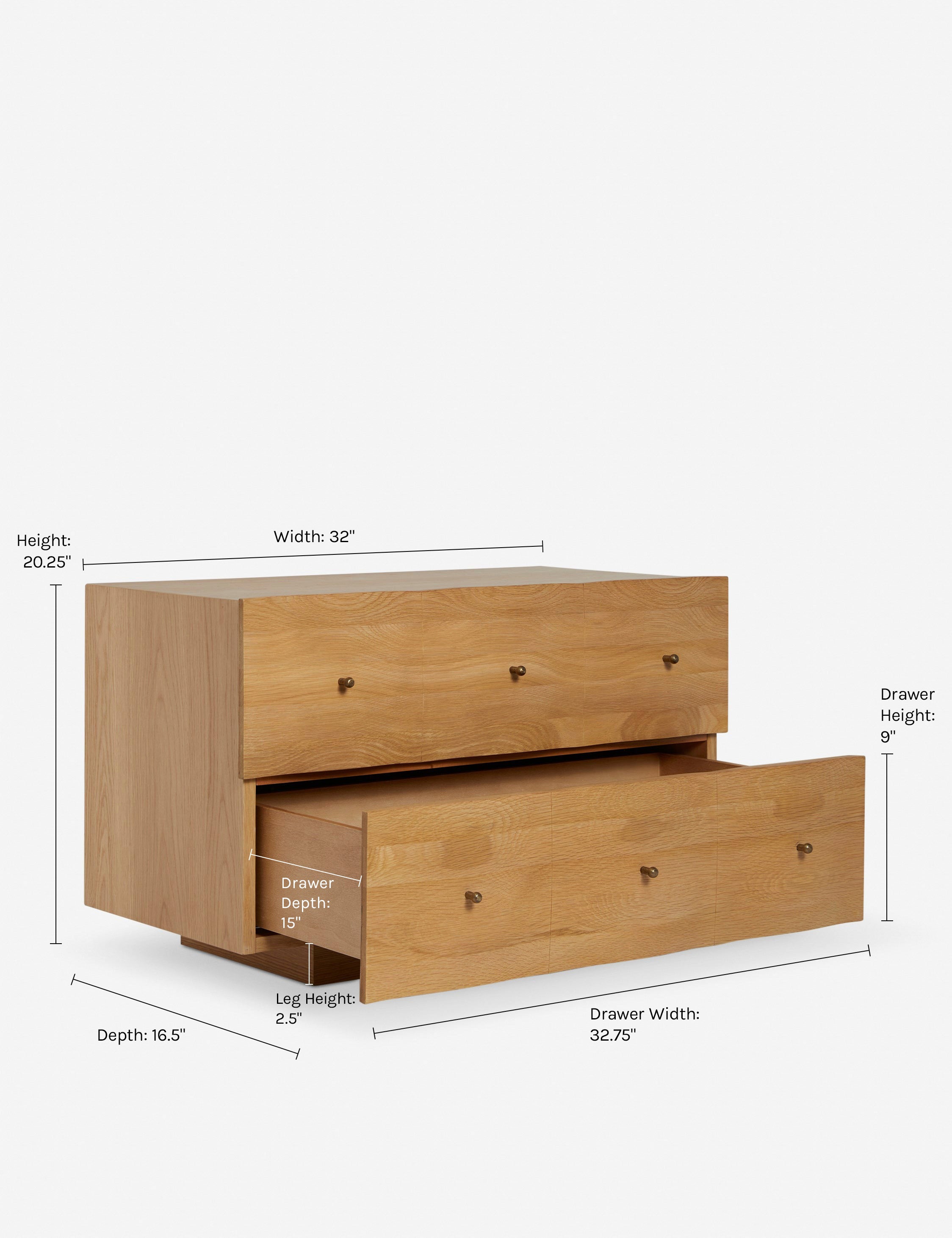 Dimensions on the Otelia Nightstand