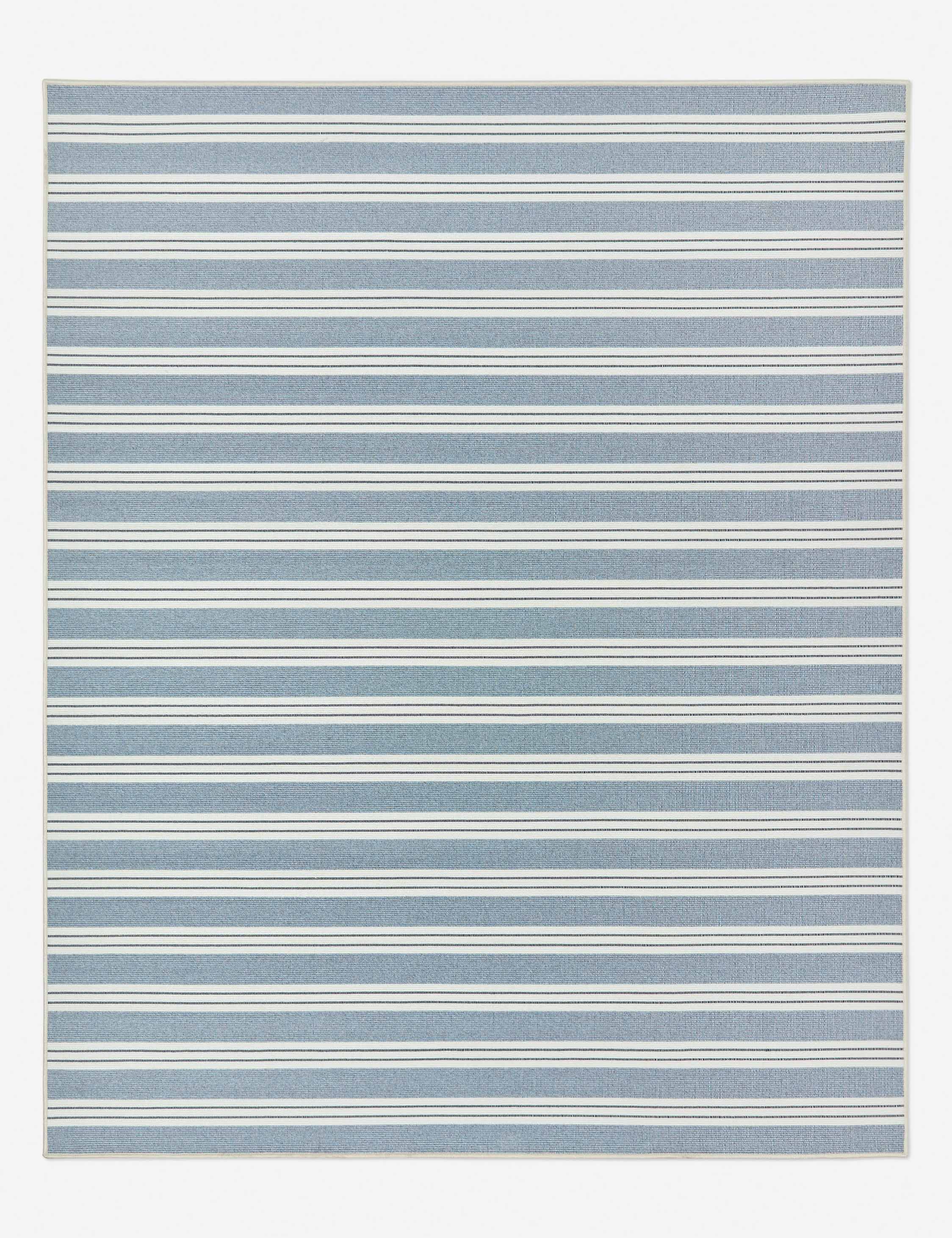 Custom Minetta Hand-Loomed Indoor / Outdoor Rug, Lapis