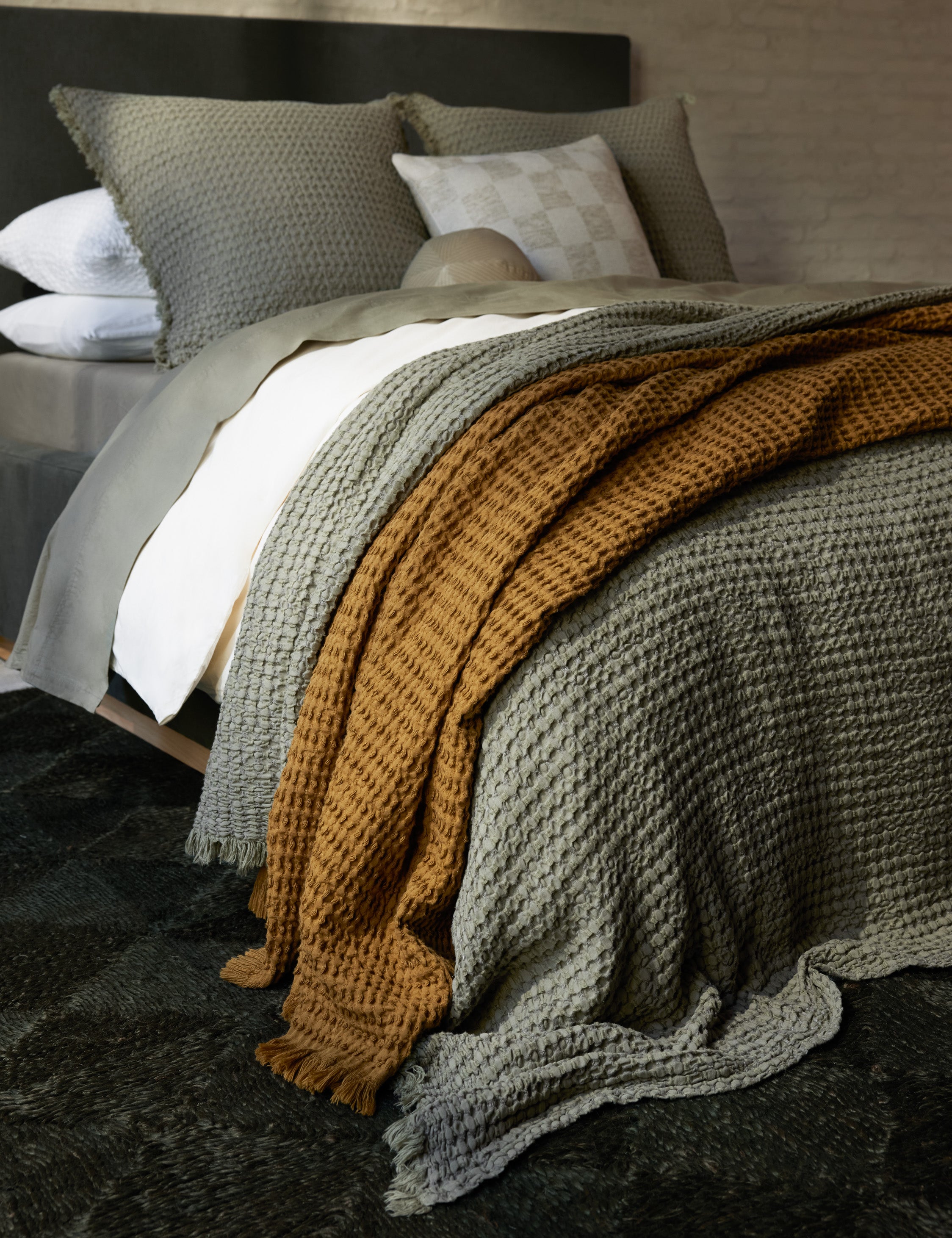 Sophie Cotton Throw : Ivory