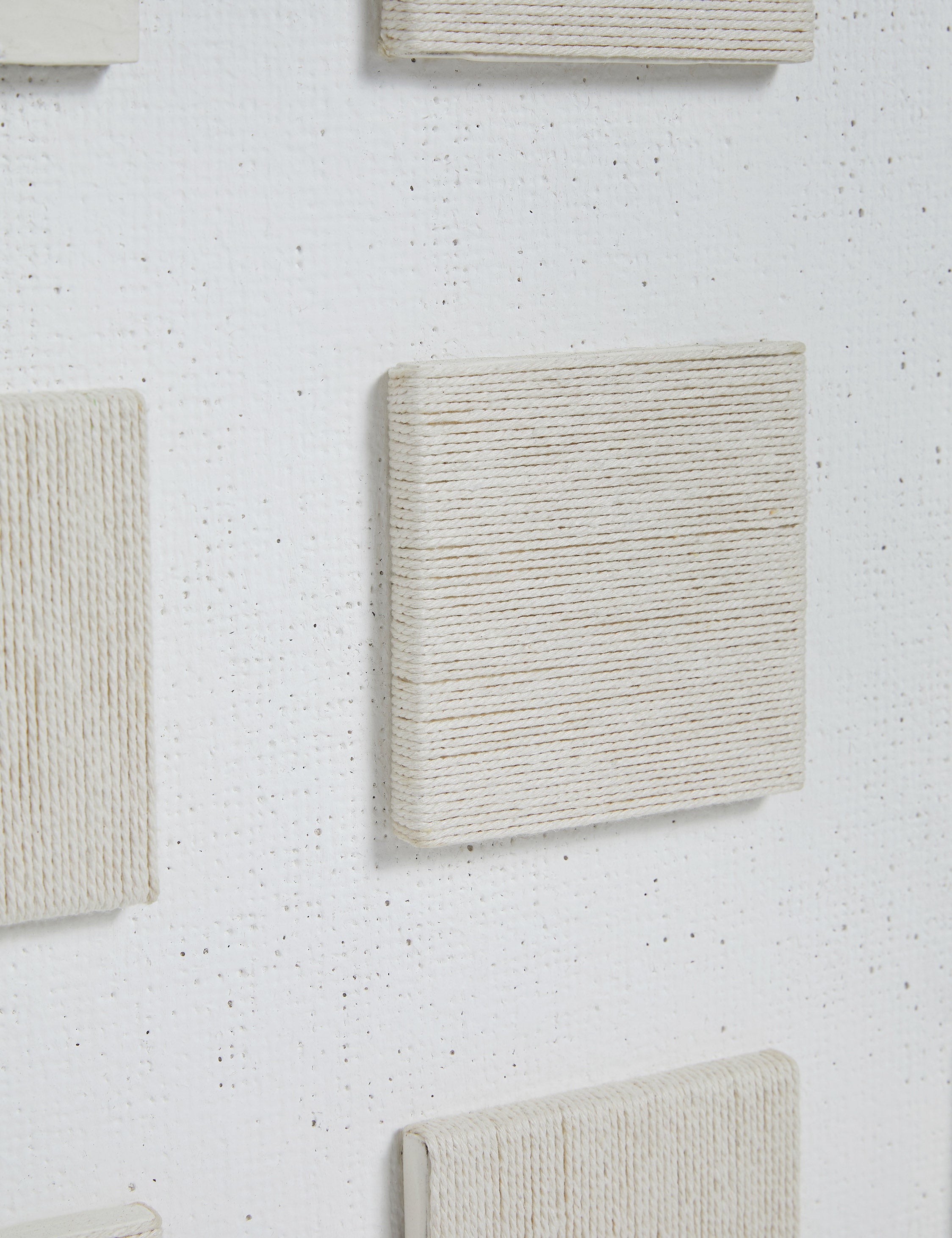 Close up of the Saldo modern grid framed wall art.