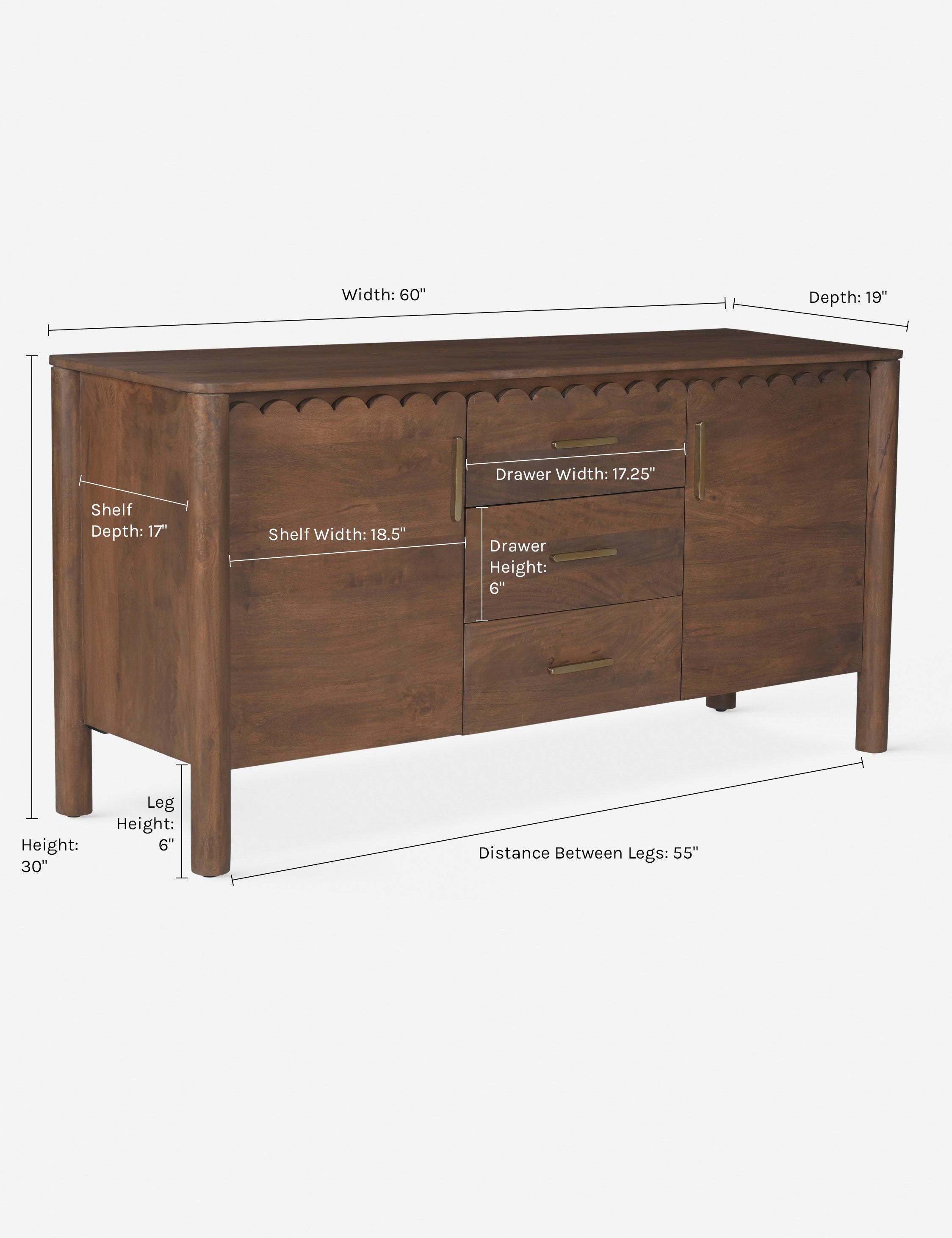 Samantha 3-Drawer Sideboard