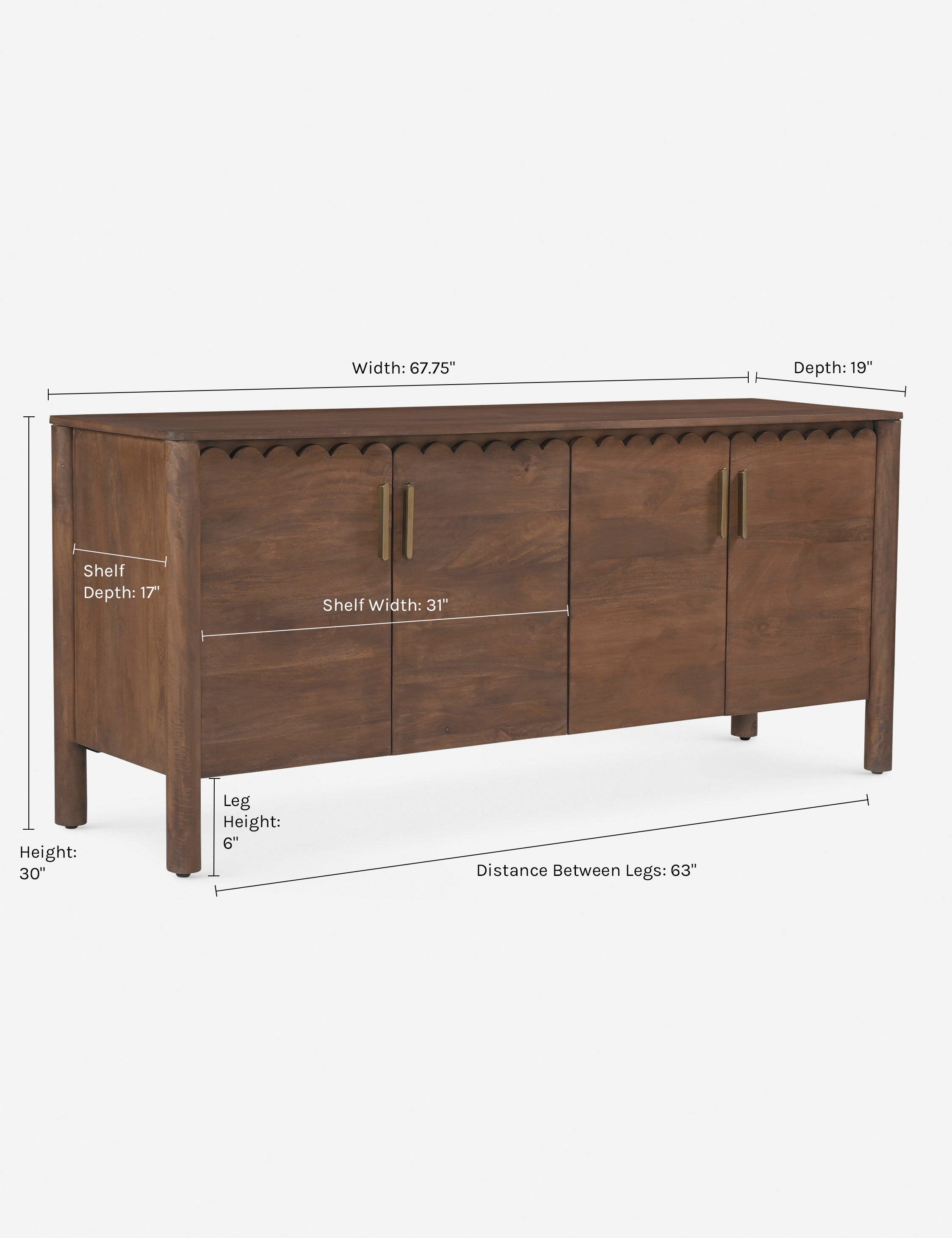 Samantha 4-Door Sideboard