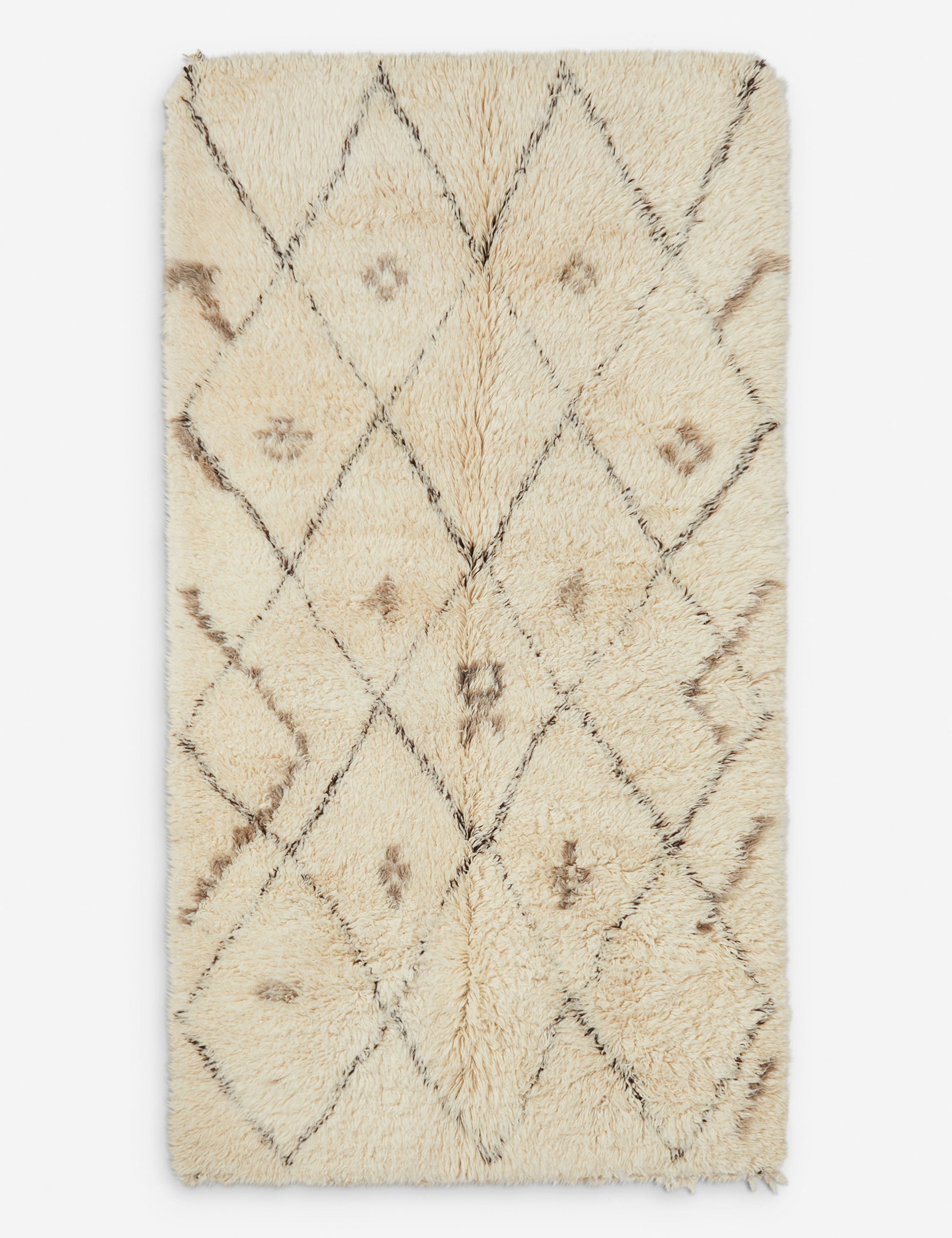 Vintage Moroccan Hand-Knotted Wool Rug No. 14, 5'1