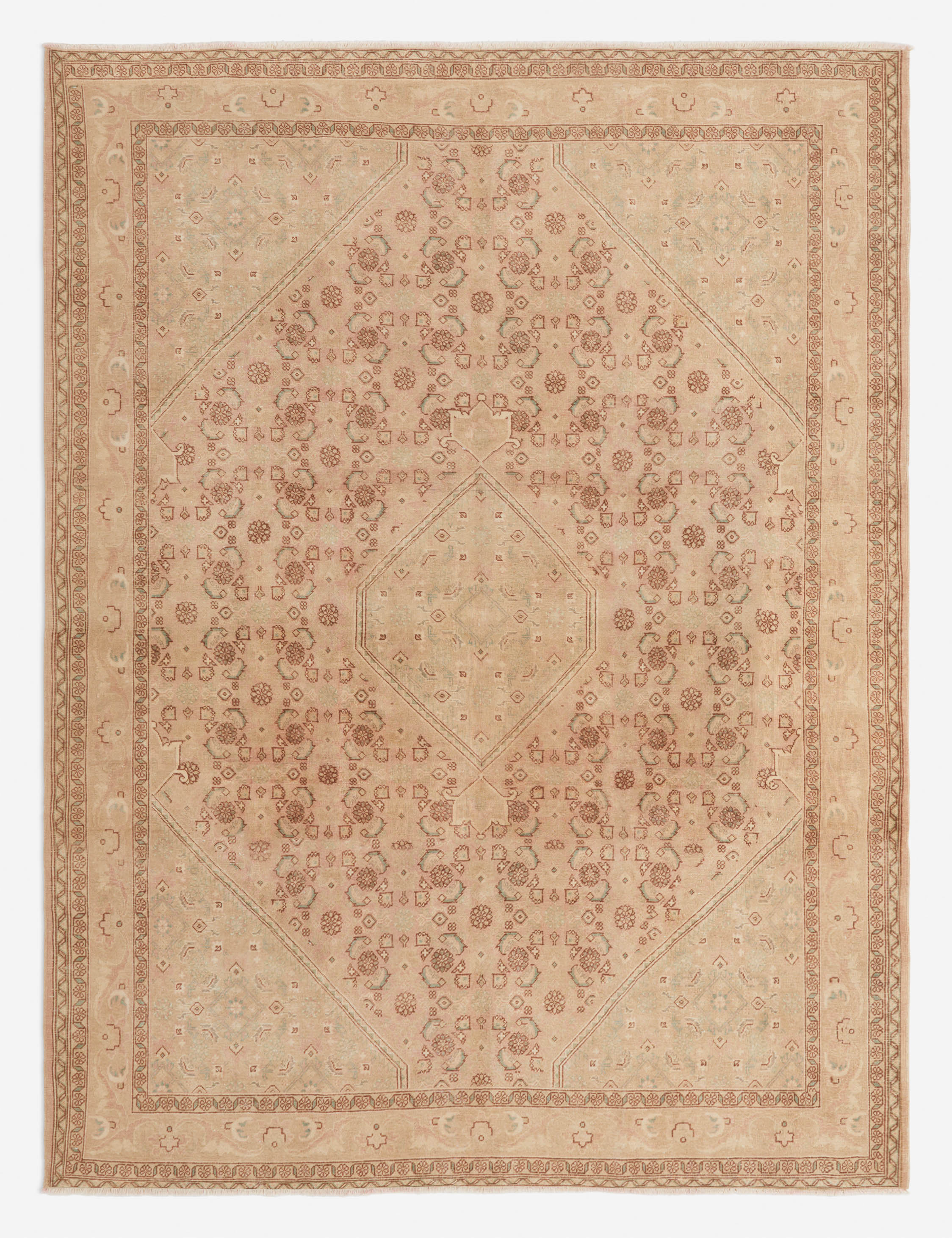 Vintage Turkish Hand-Knotted Wool Rug No. 274, 8'6